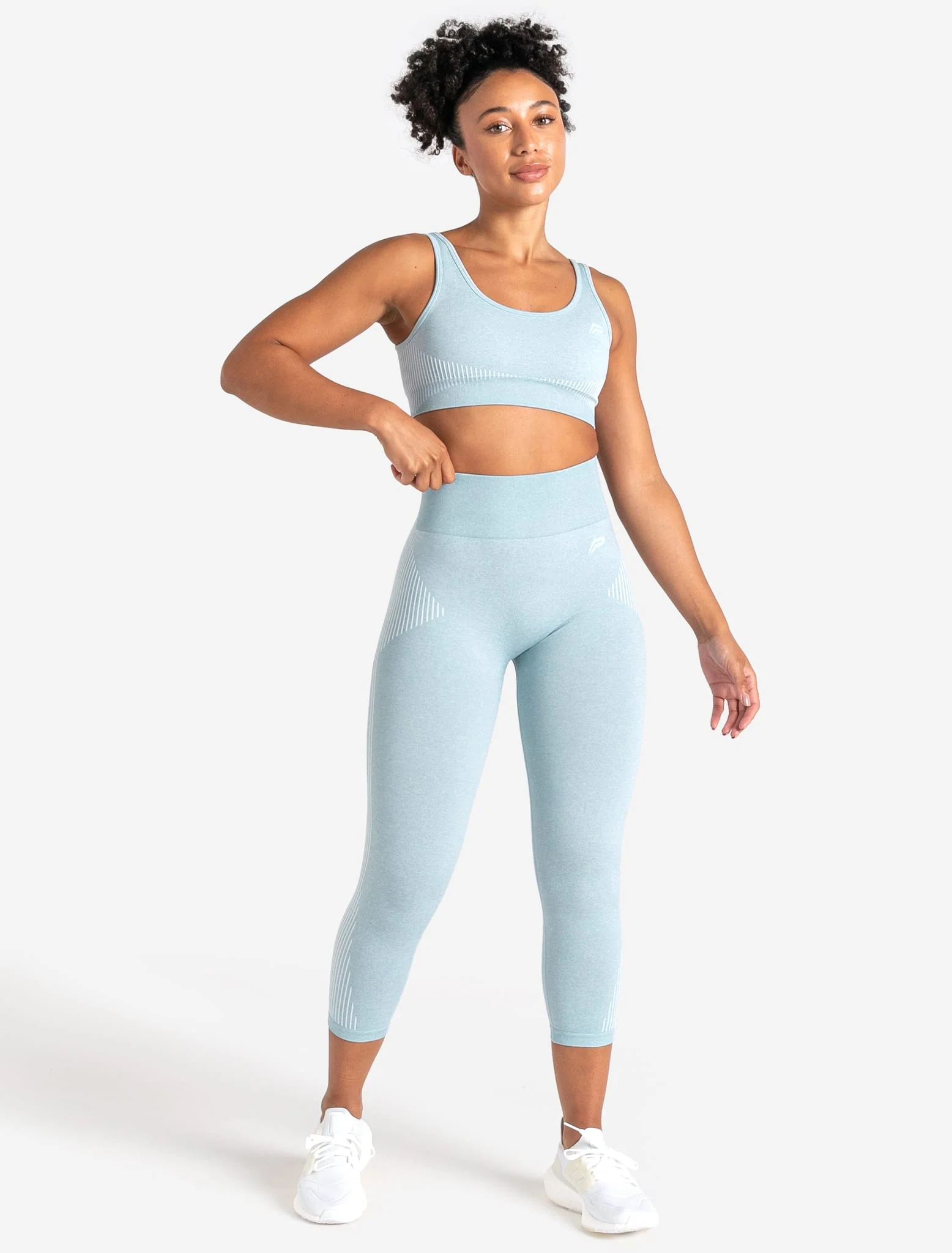 ADAPT 2.0 Seamless 7/8 Leggings - Sky Blue - Image 6