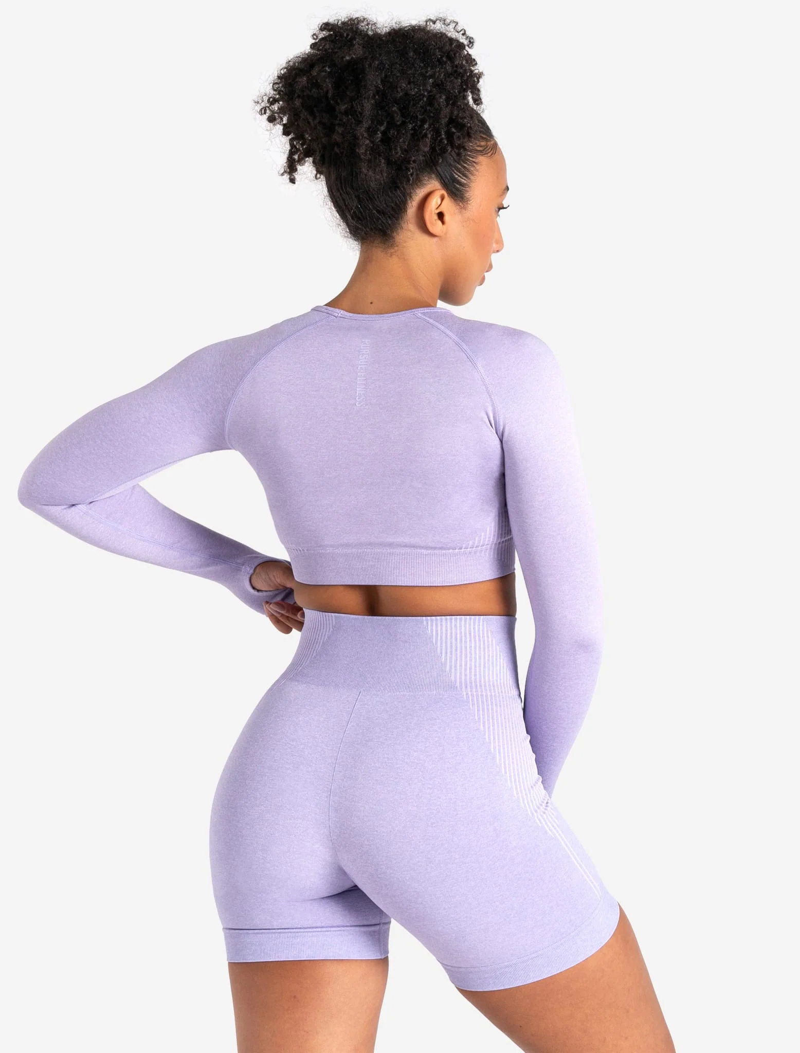ADAPT 2.0 Seamless Crop Top - Lilac - Image 2
