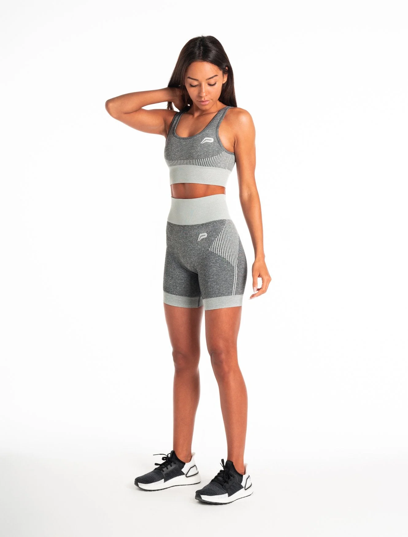 ADAPT Seamless Shorts - Light Grey - Image 4