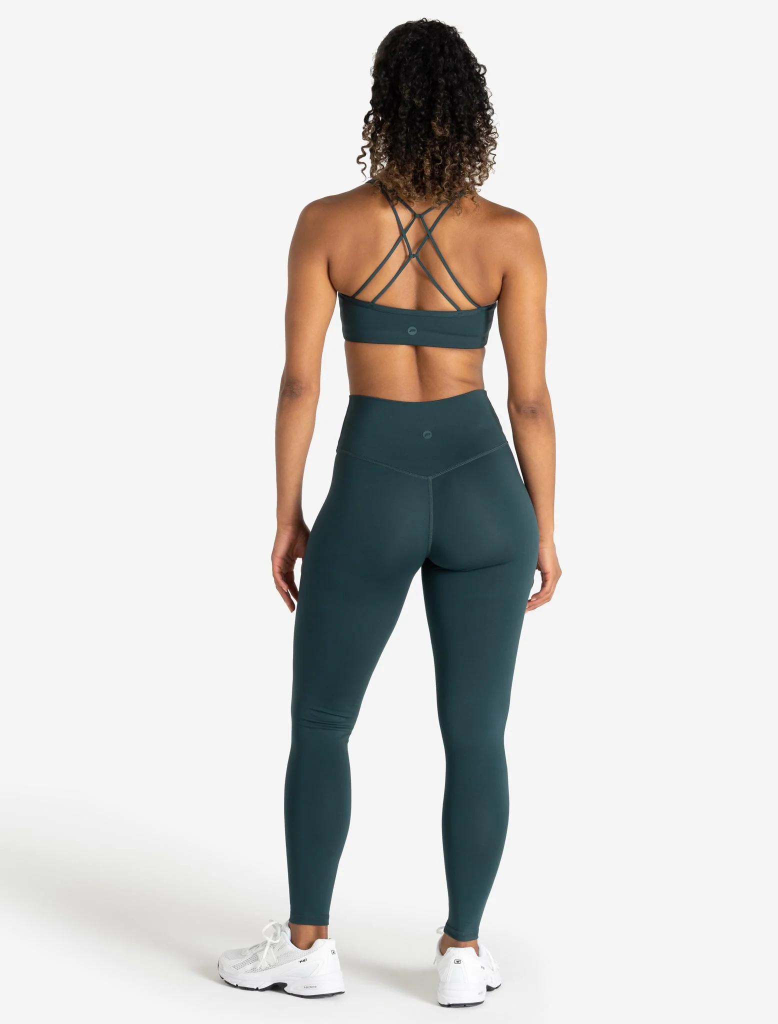 Allure Cross Back Sports Bra - Marine Teal - Image 4