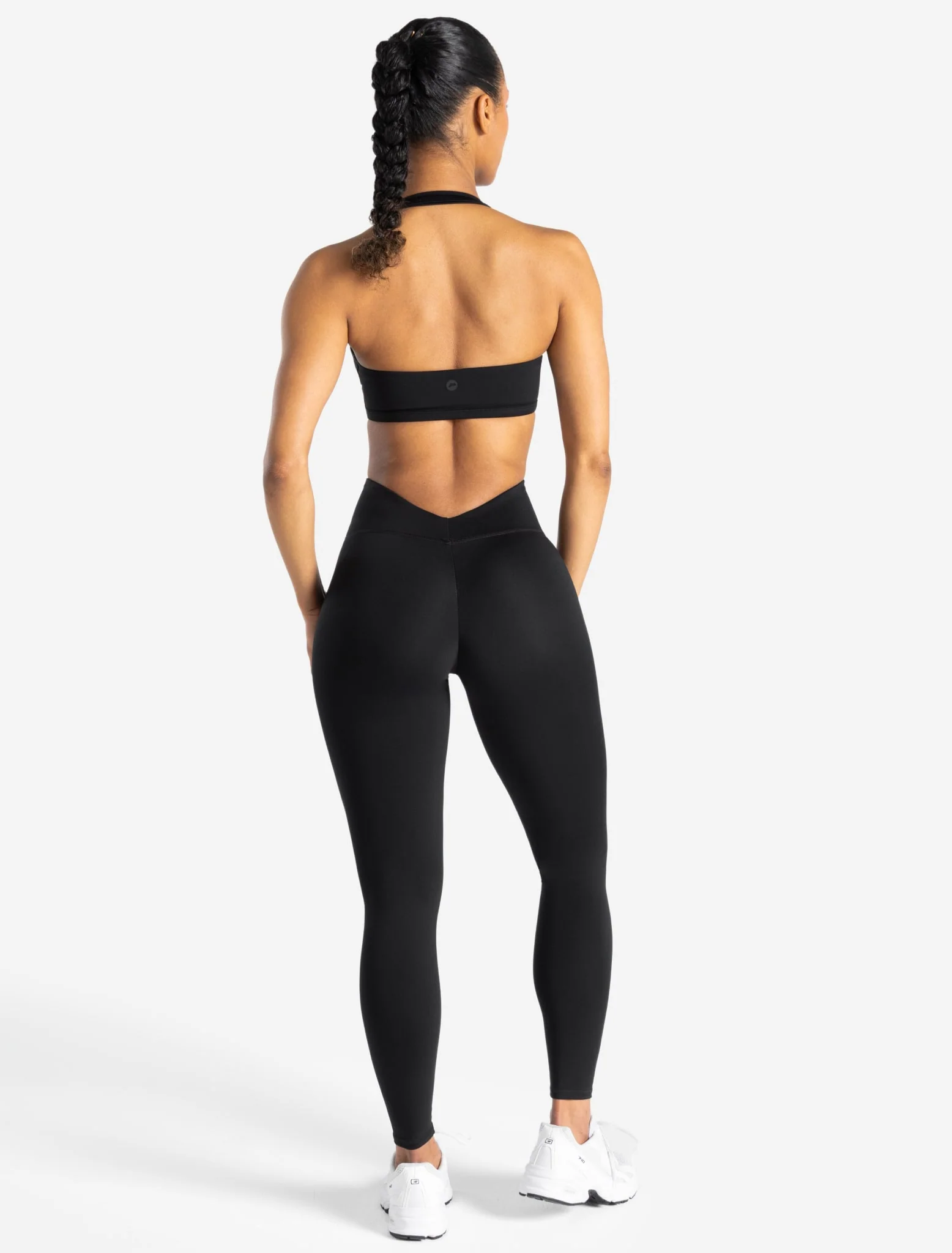Allure Dipped Waist Leggings - Black - Image 5