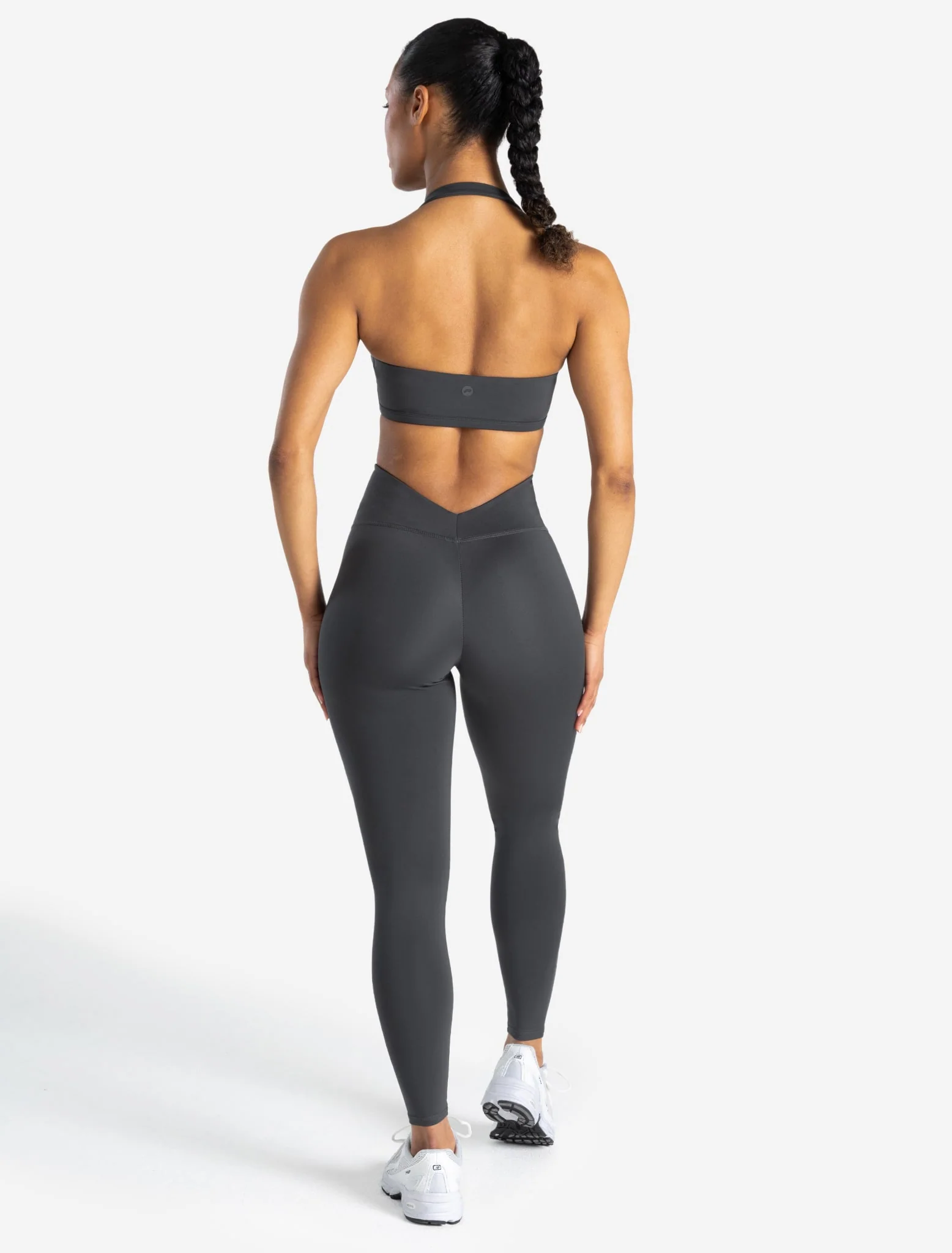 Allure Halter Sports Bra - Storm Grey - Image 6