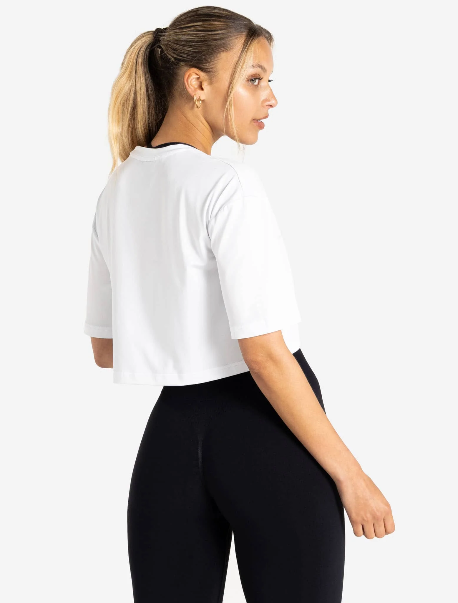 BreathEasy Crop T-Shirt - White - Image 2