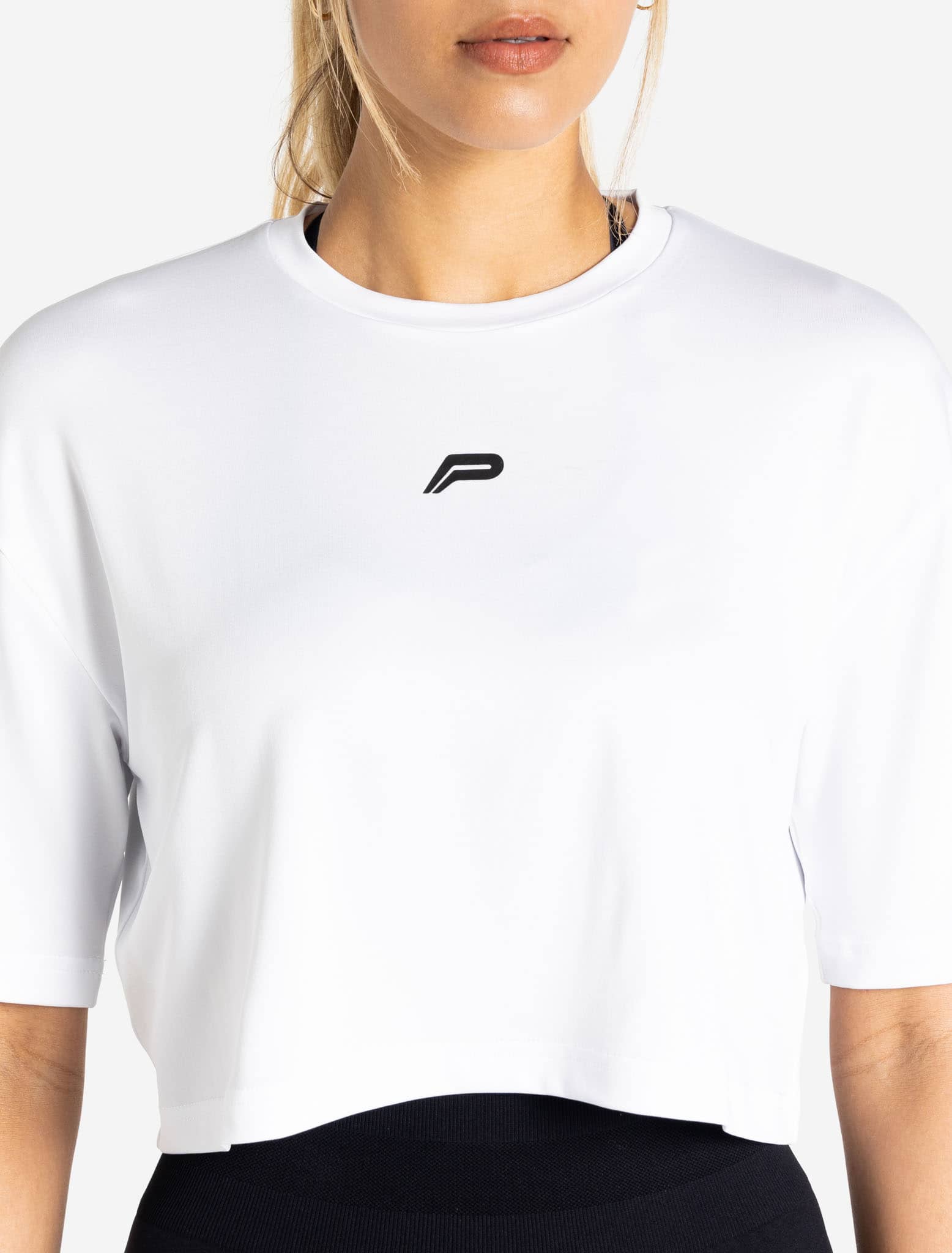 BreathEasy Crop T-Shirt - White - Image 3