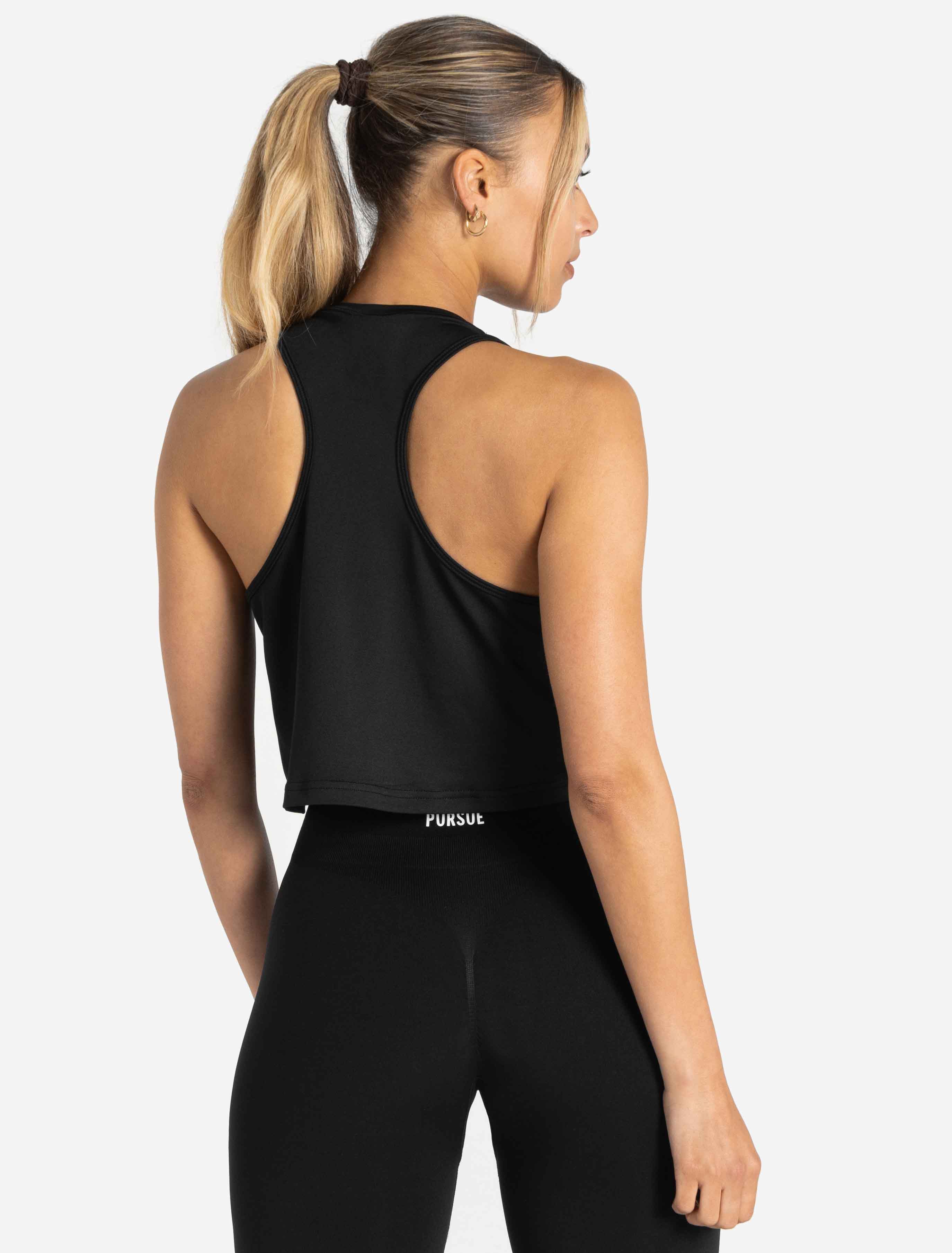 BreathEasy Crop Vest - Black - Image 2