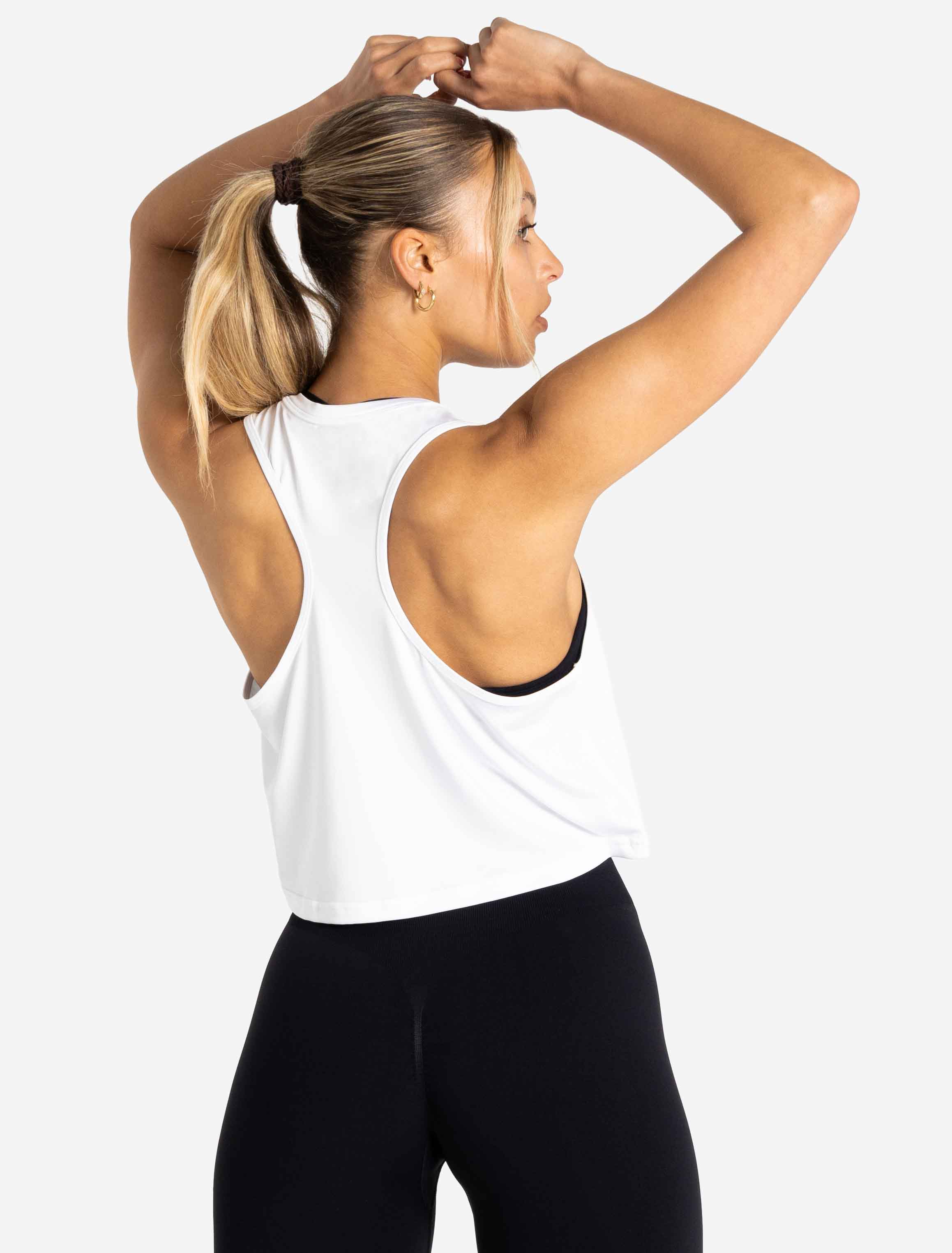 BreathEasy Crop Vest - White - Image 6