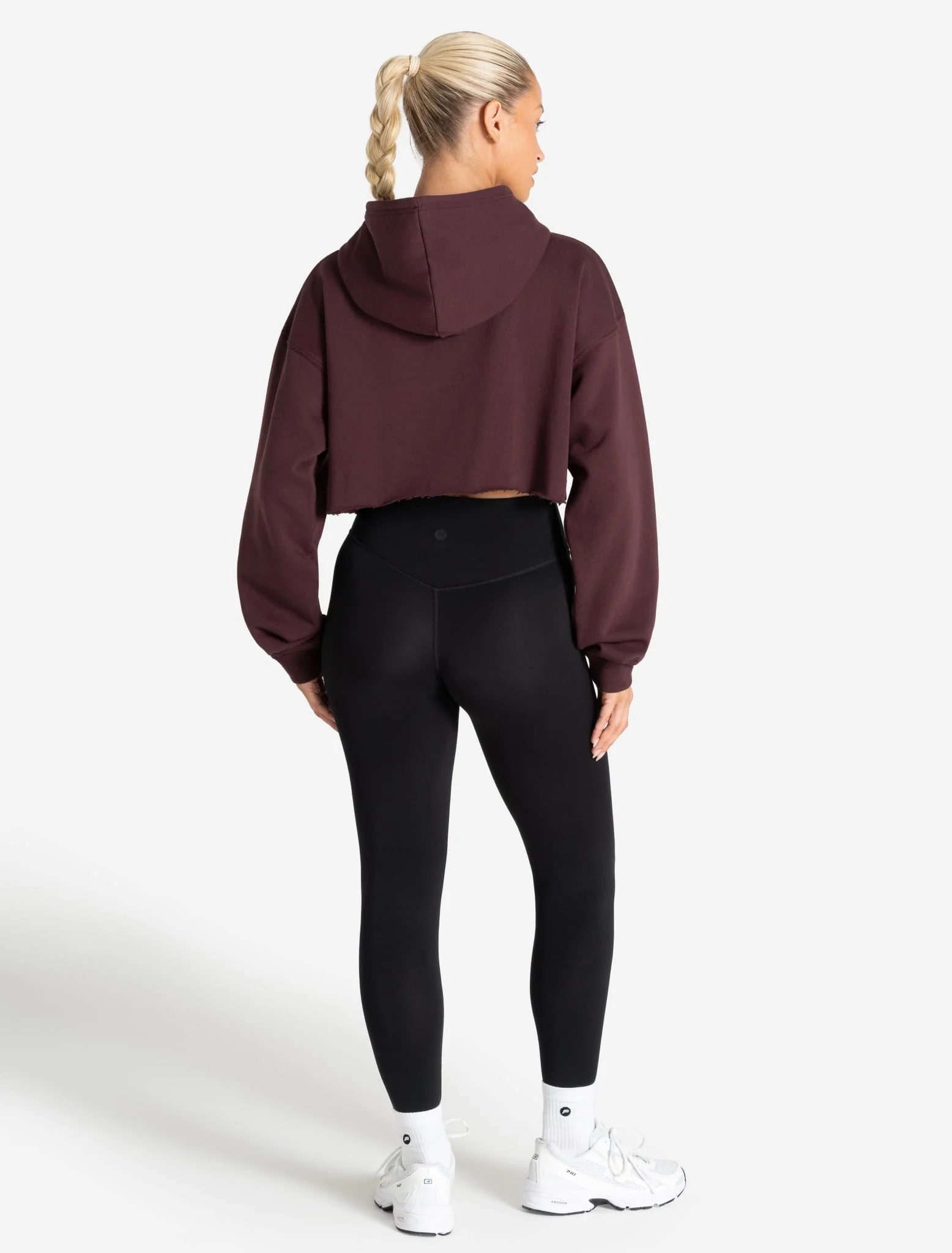 Core Crop Hoodie - Cherry - Image 4