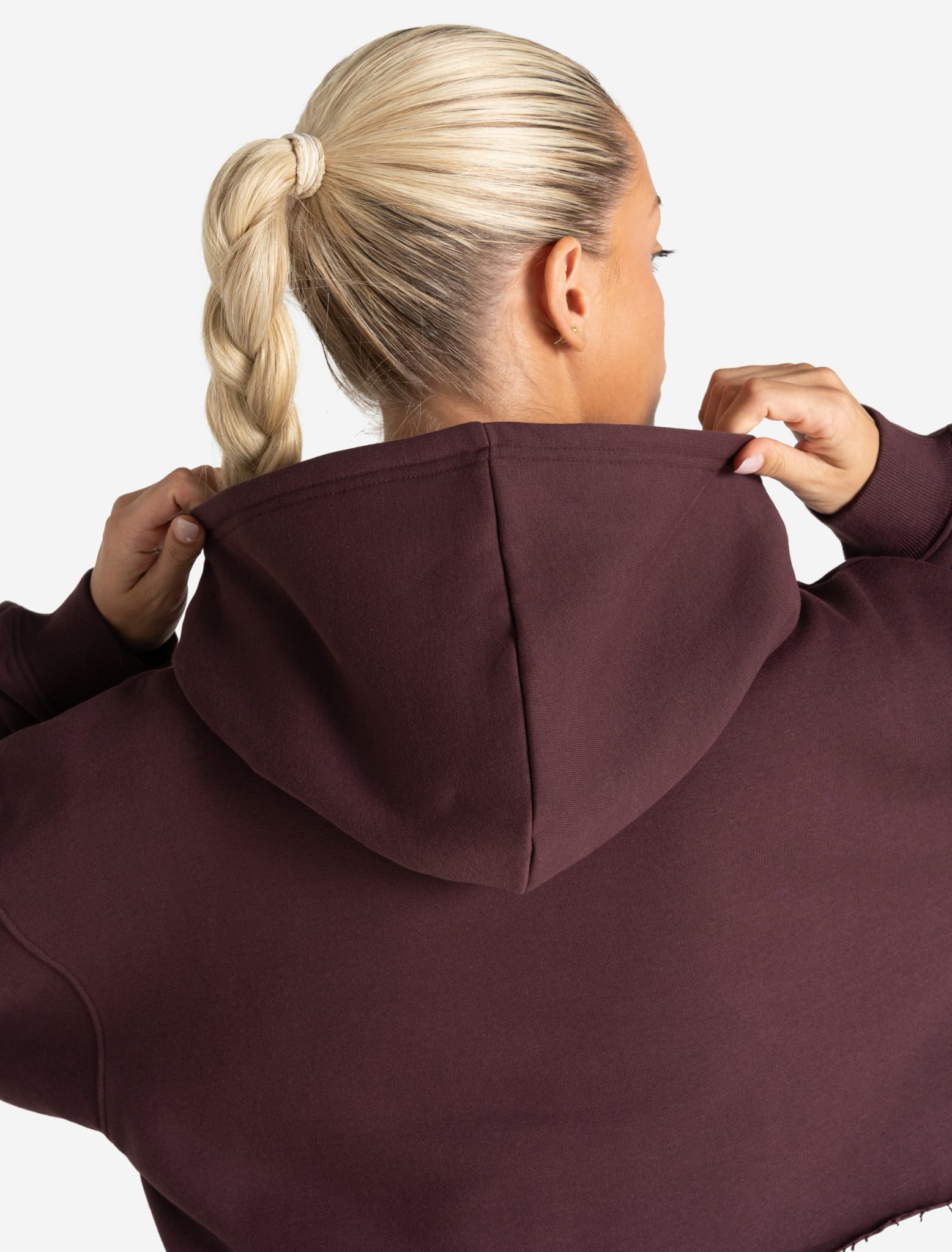 Core Crop Hoodie - Cherry - Image 6