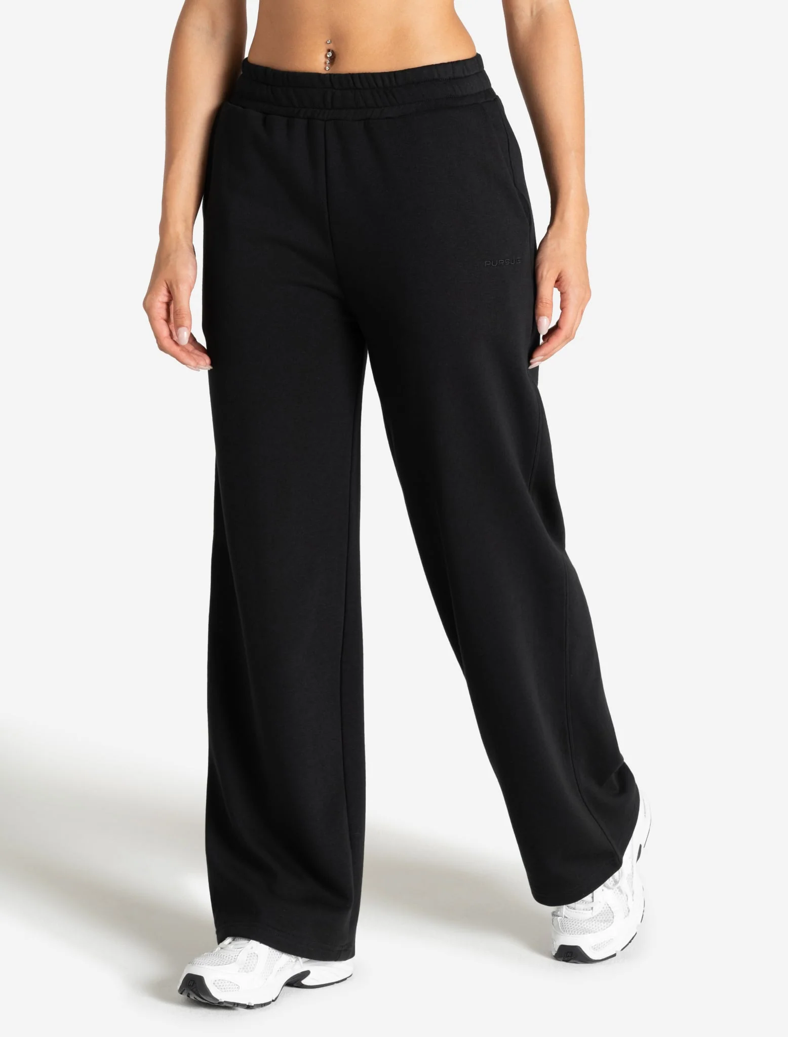 Core Straight Leg Joggers - Black - Image 3