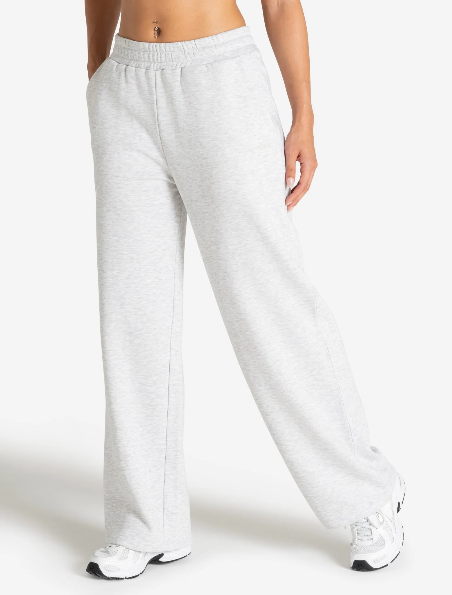 Core Straight Leg Joggers - Grey Marl - Image 3