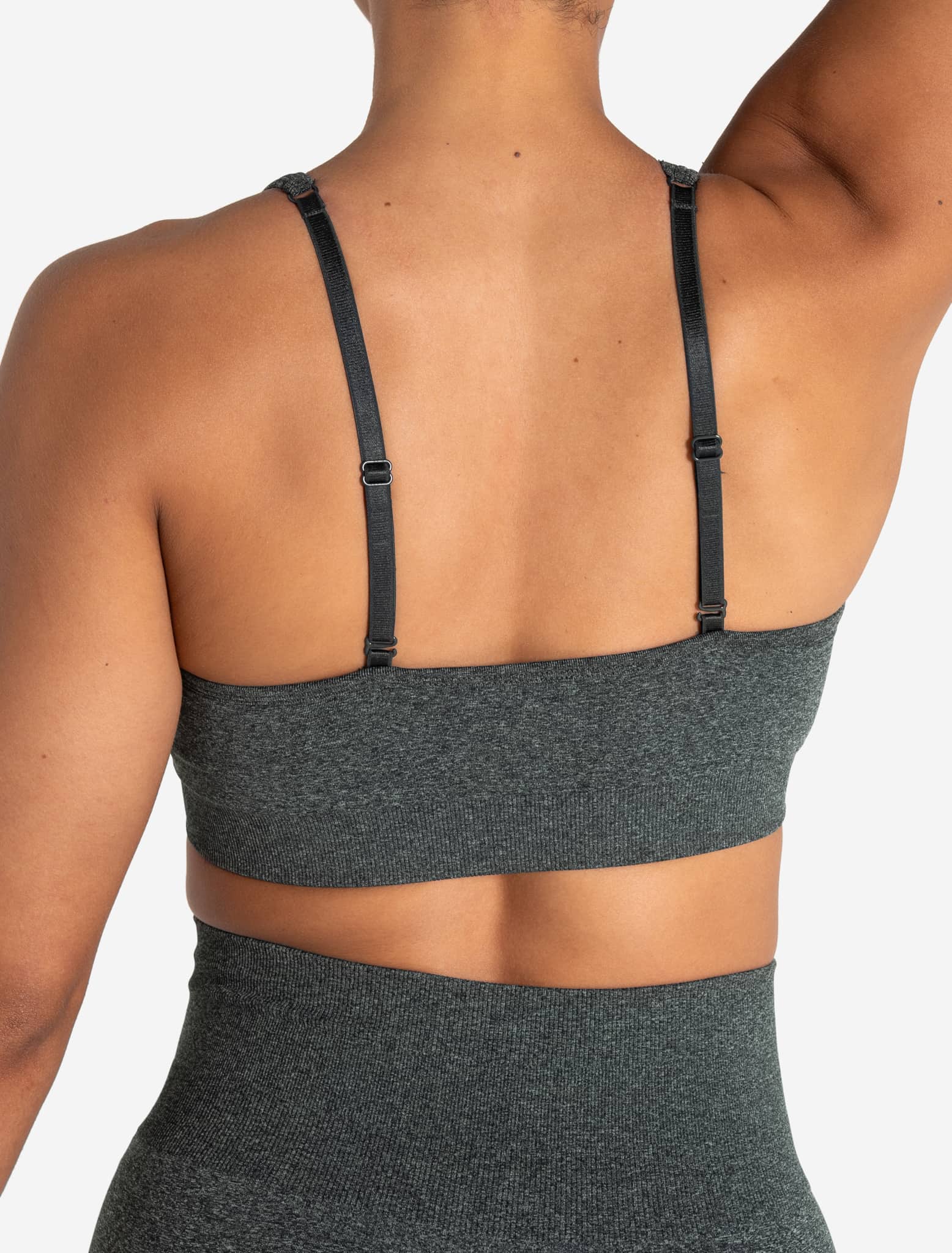 Form Seamless Sports Bra - Green Marl - Image 4