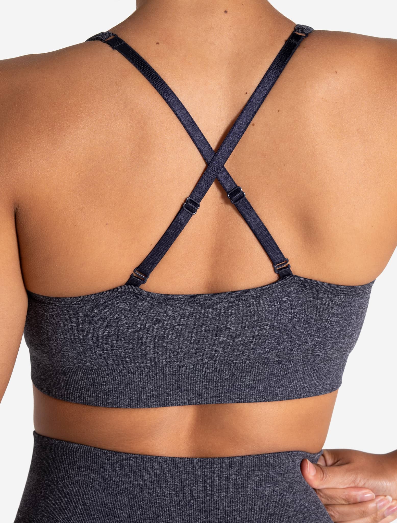 Form Seamless Sports Bra - Navy Marl - Image 3