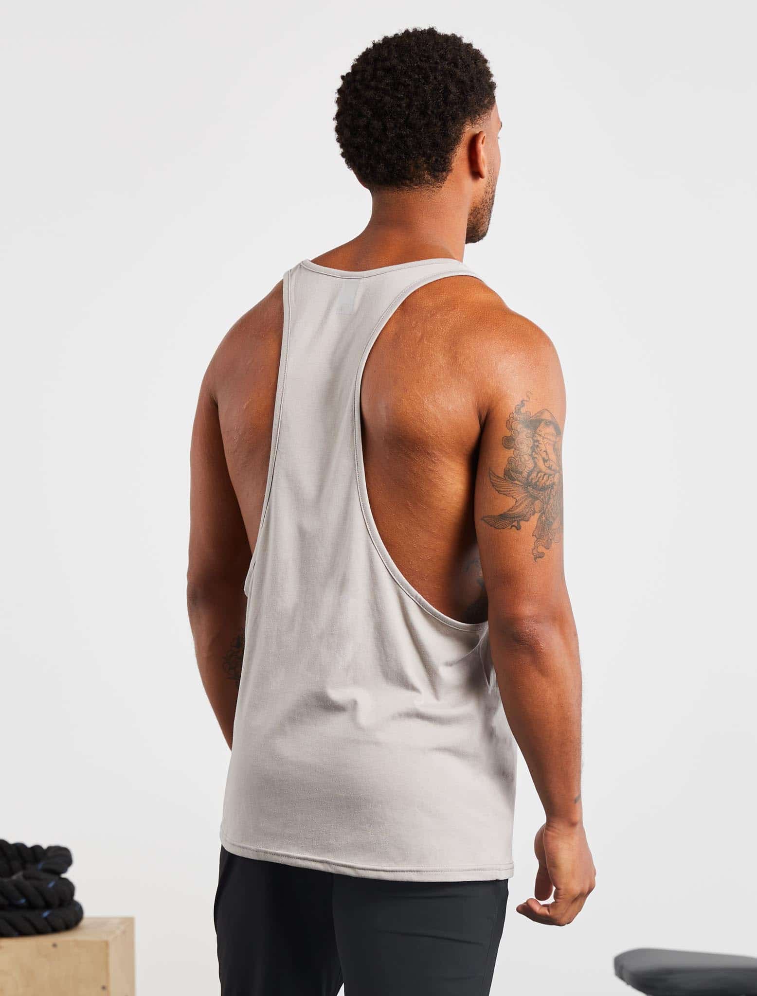 Icon Stringer Vest - Chalk Grey - Image 2