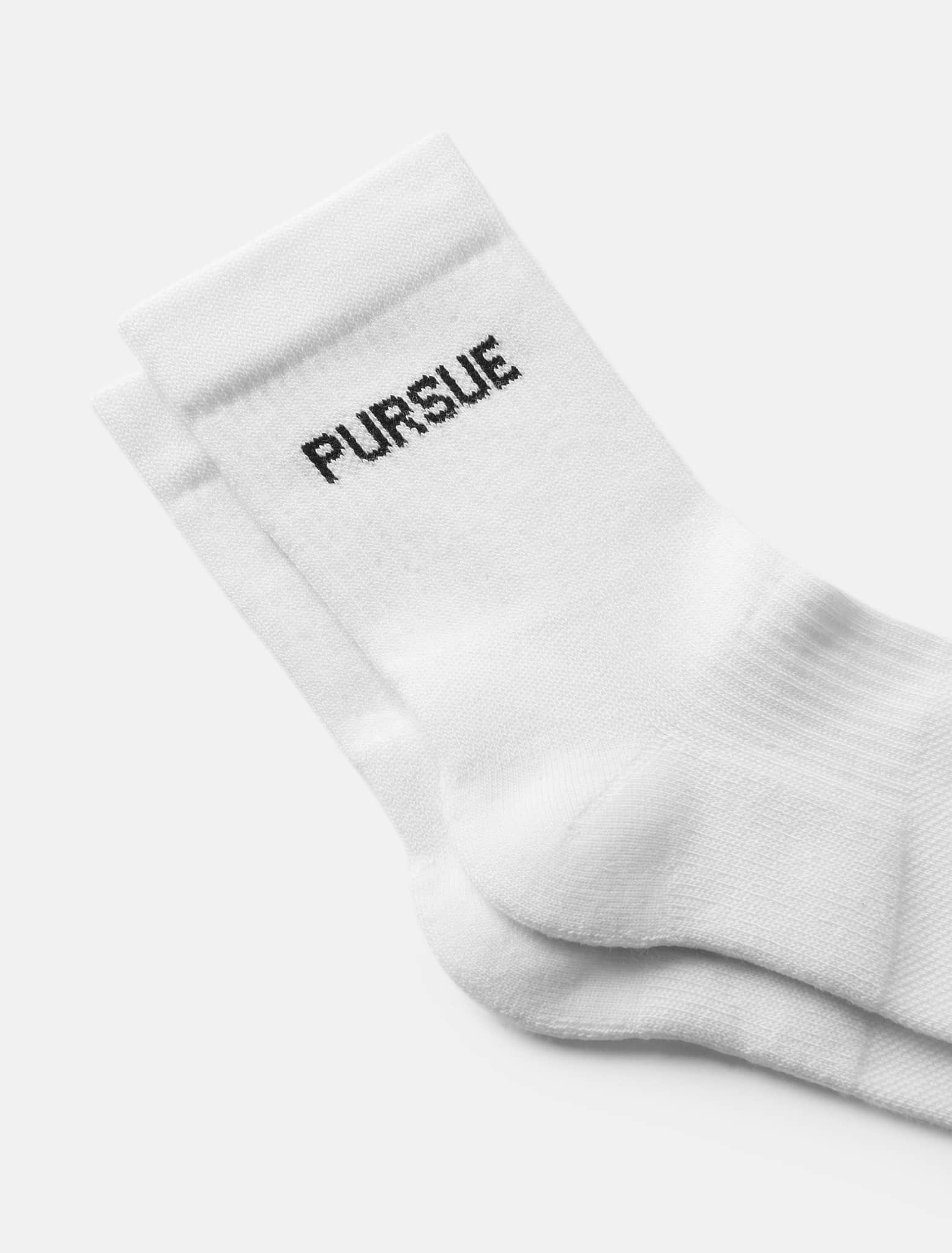 Jacquard Quarter Socks - White (Unisex) - Image 4