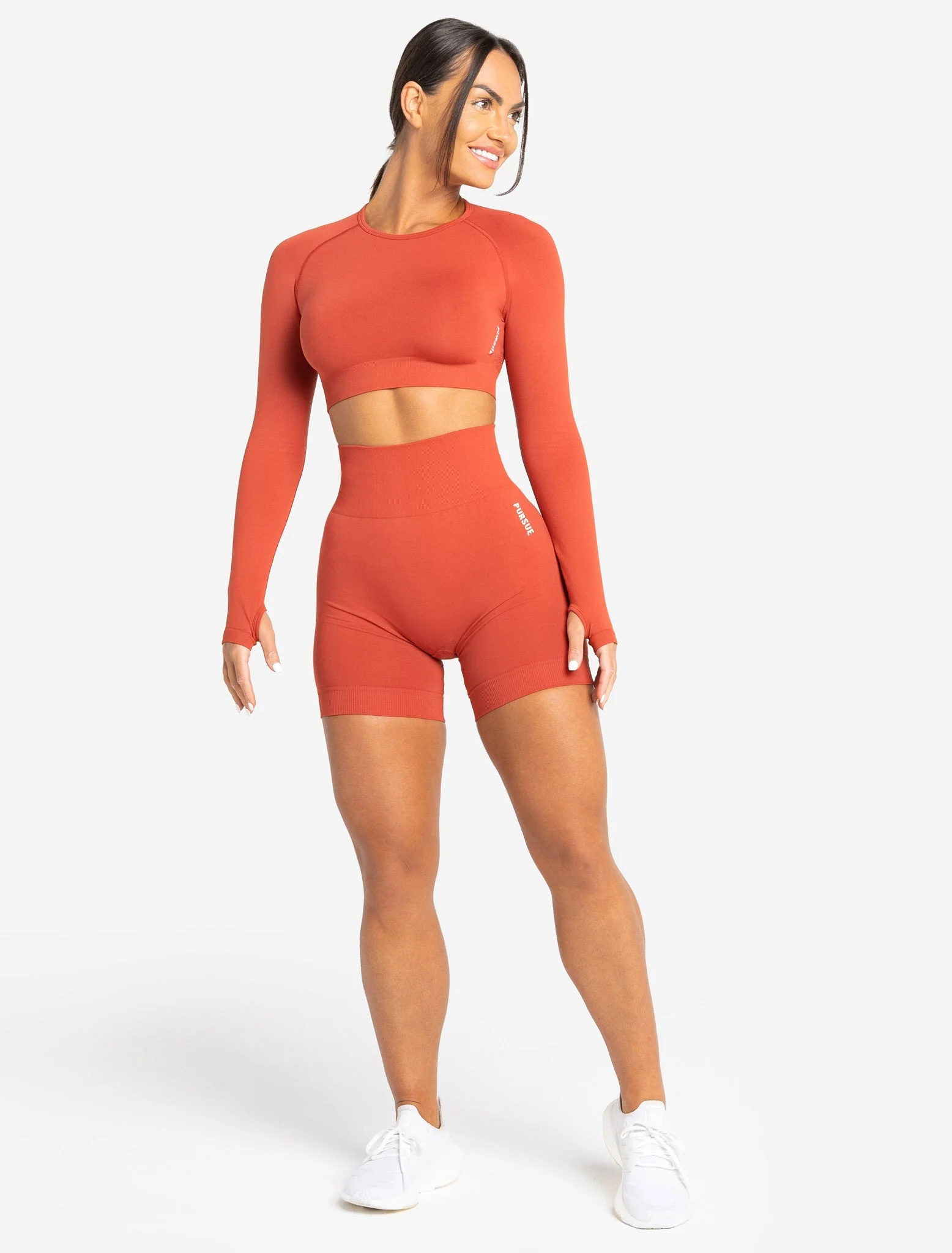 Move Seamless Shorts - Burnt Red - Image 8