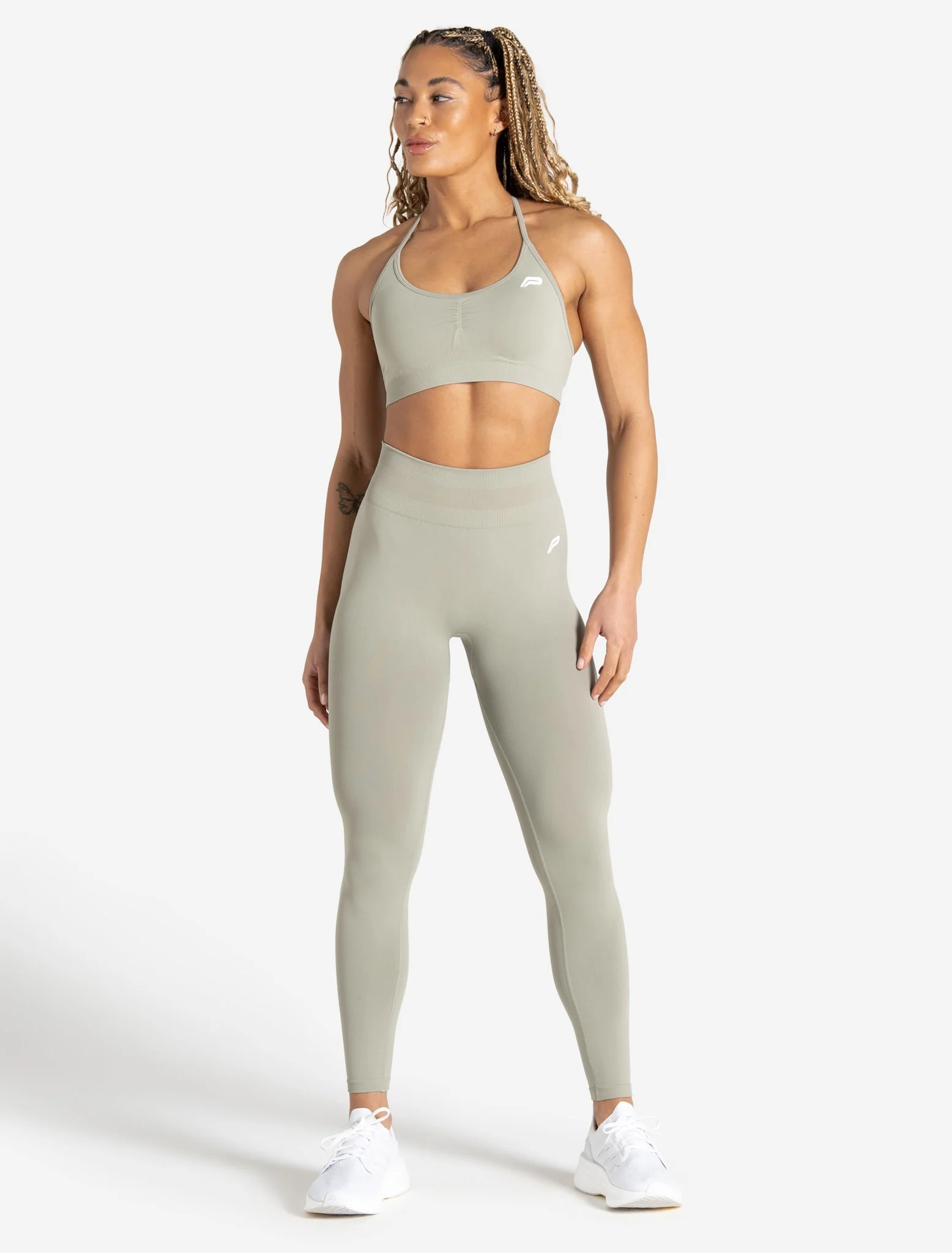 Scrunch Seamless Adjustable Sports Bra - Sage - Image 5