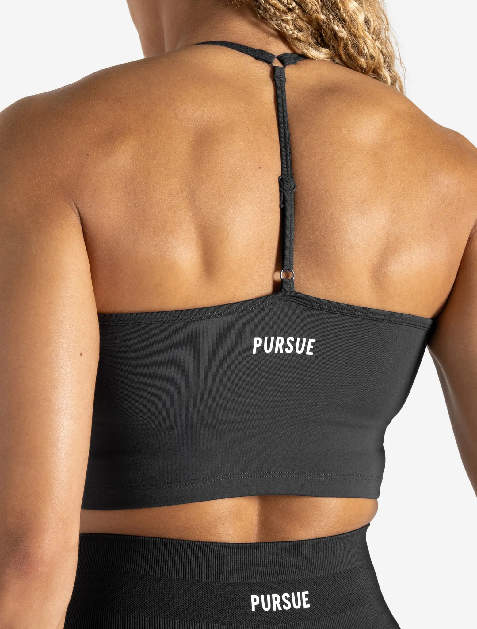 Scrunch Seamless Built-in Bra Tank - Woodland Grey - Image 3