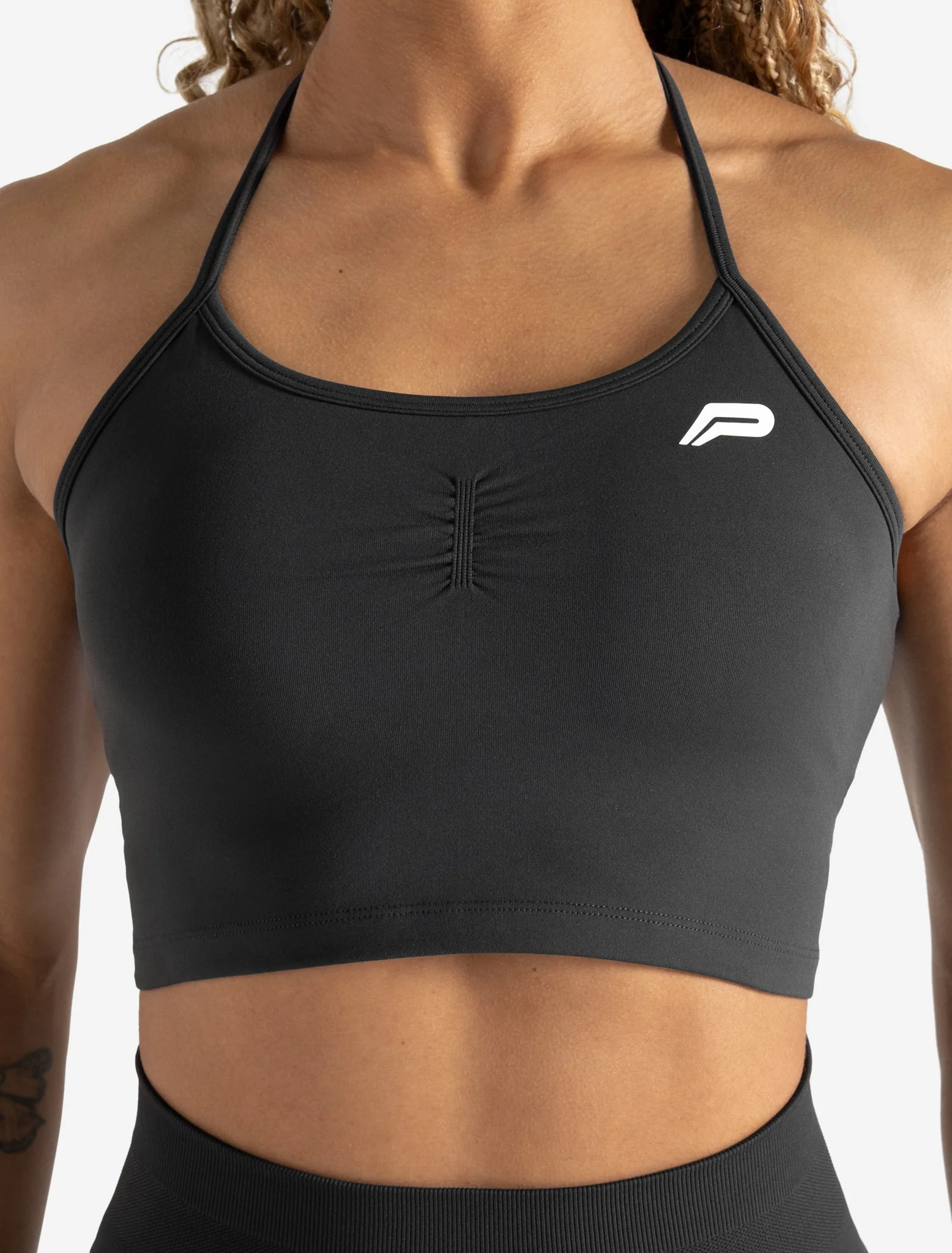 Scrunch Seamless Built-in Bra Tank - Woodland Grey - Image 4