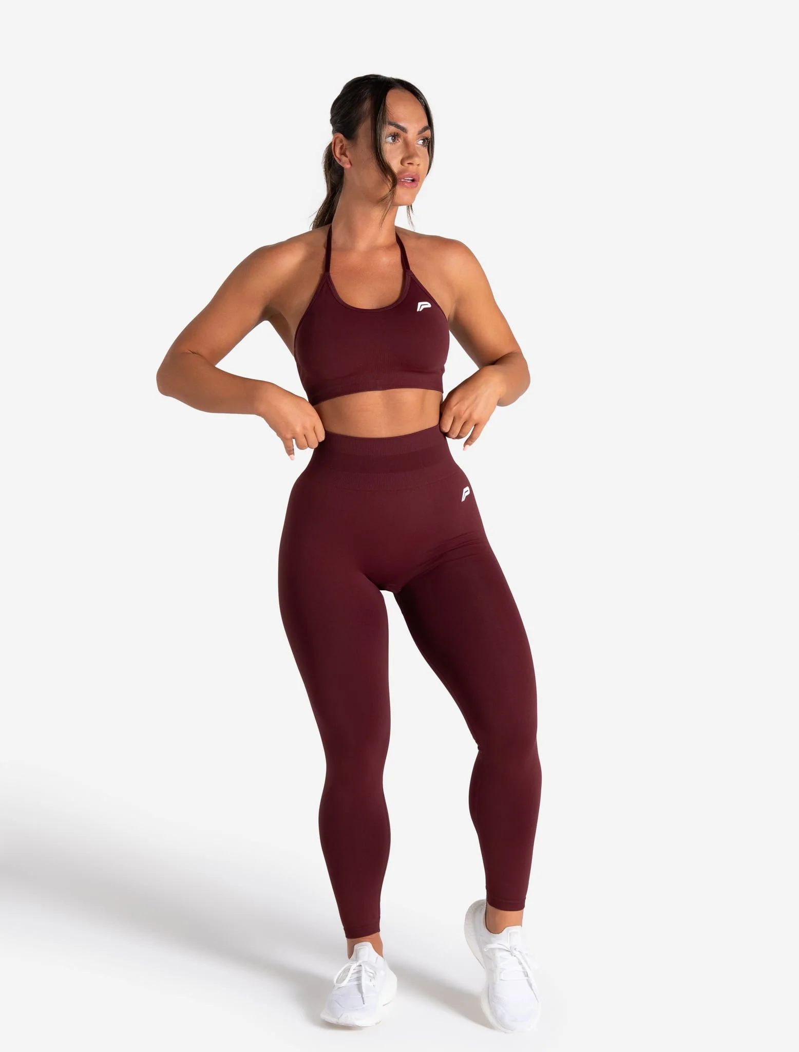 Scrunch Seamless Leggings - Dark Cherry - Image 6