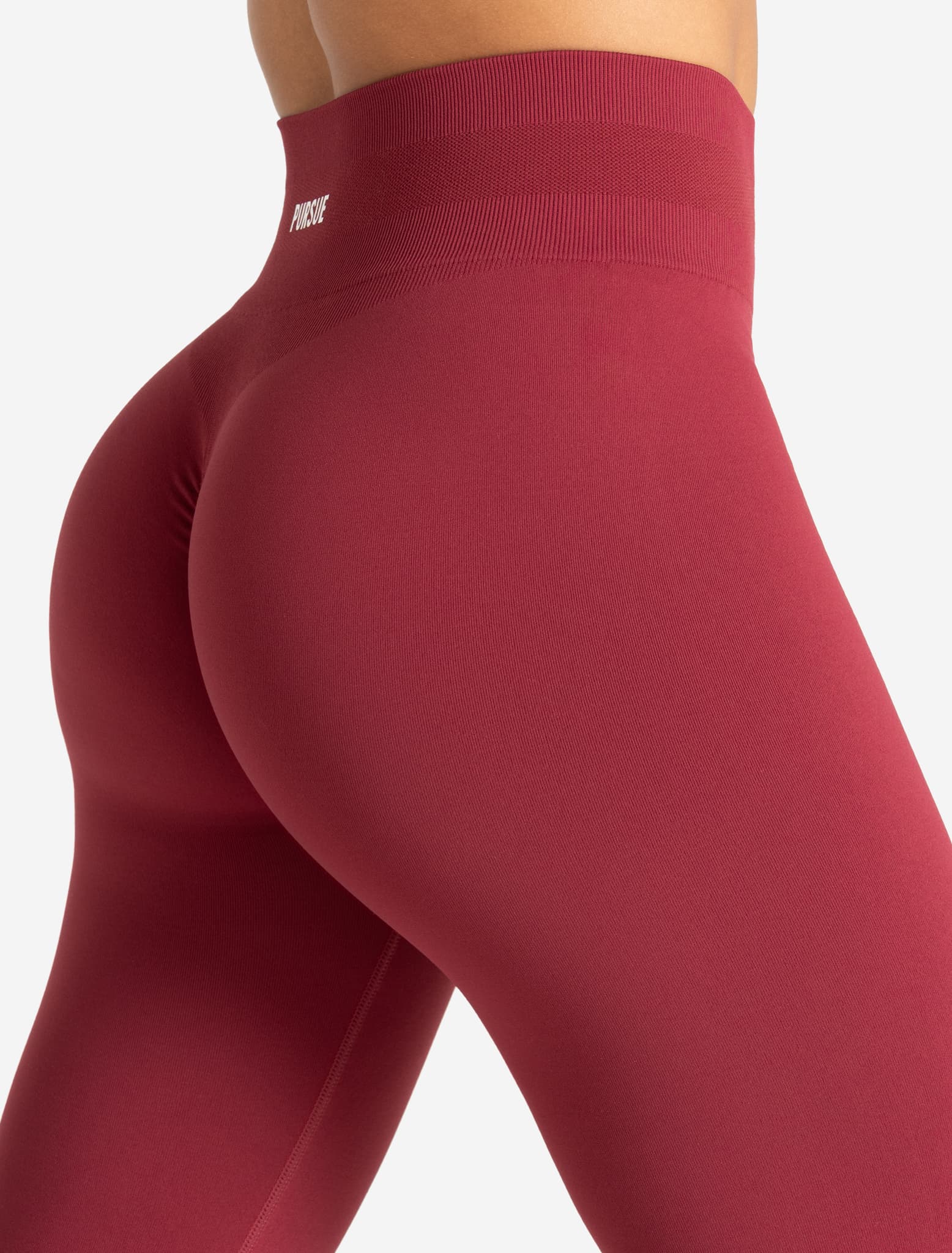 Scrunch Seamless Leggings - Raspberry - Image 3