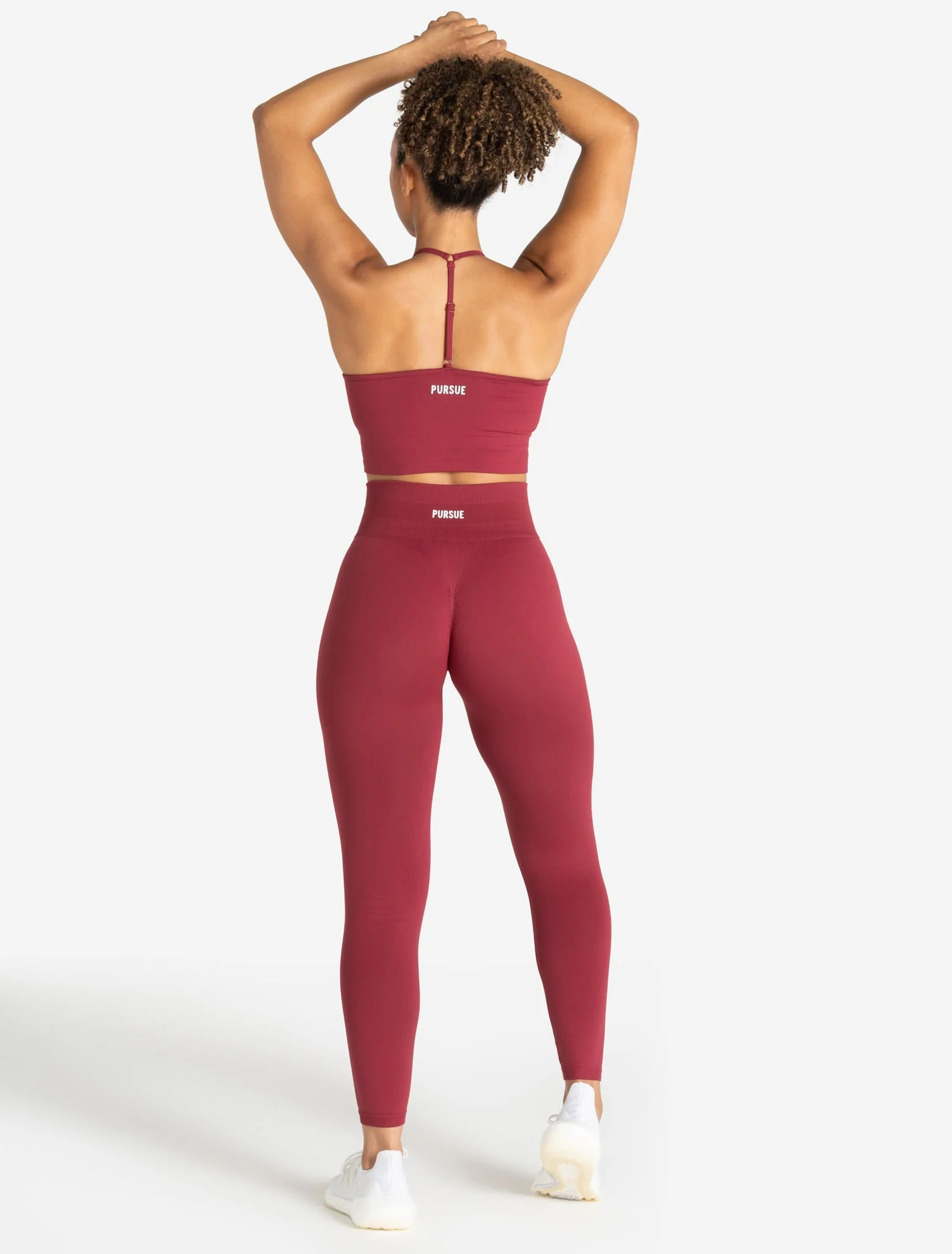 Scrunch Seamless Leggings - Raspberry - Image 6