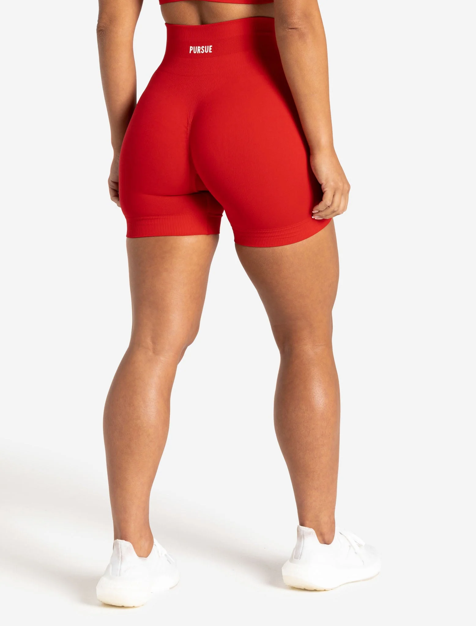 Scrunch Seamless Shorts - Candy Red - Image 3