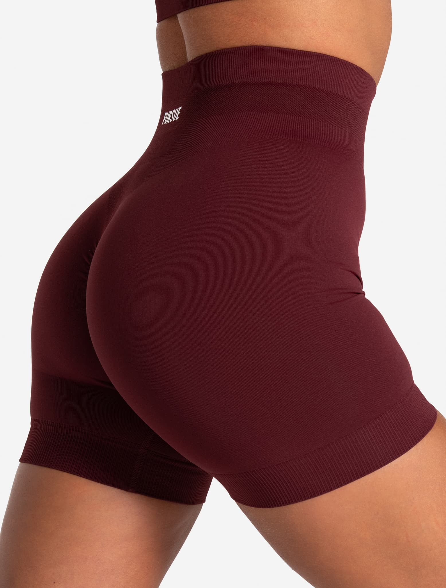 Scrunch Seamless Shorts - Dark Cherry - Image 3