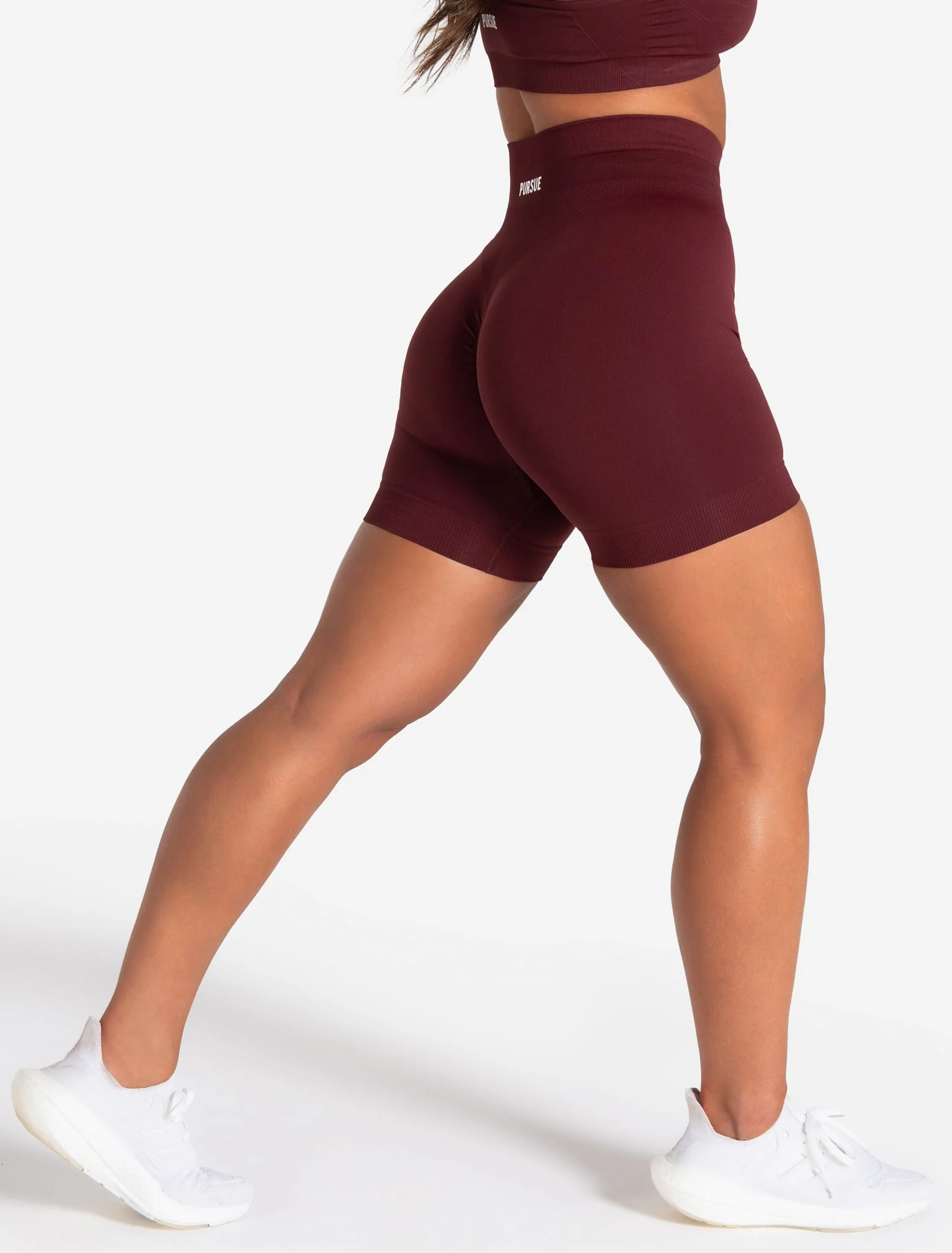 Scrunch Seamless Shorts - Dark Cherry - Image 5