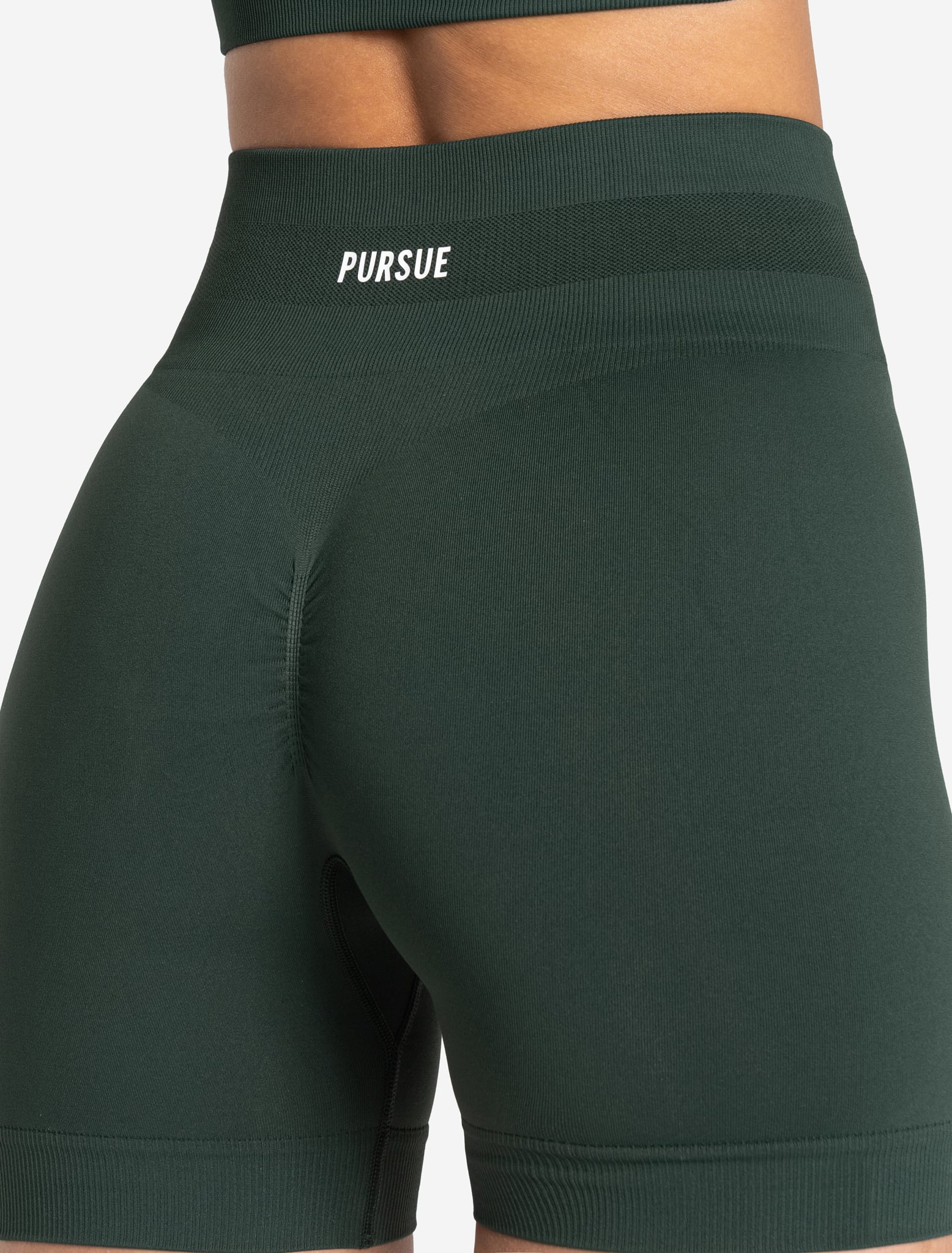 Scrunch Seamless Shorts - Forest Green - Image 4