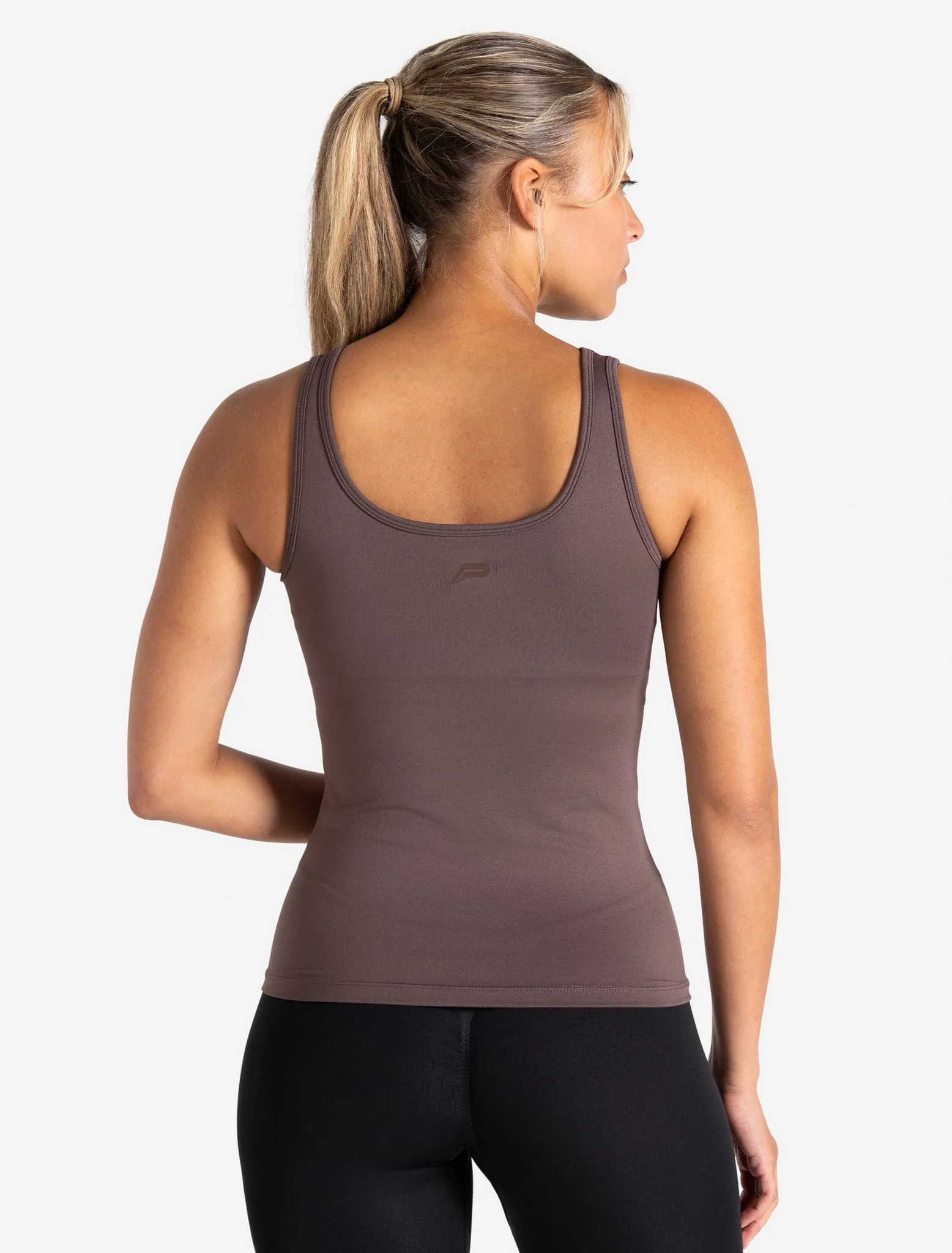 Sculpt Seamless Built-In Bra Vest - Mocha - Image 2