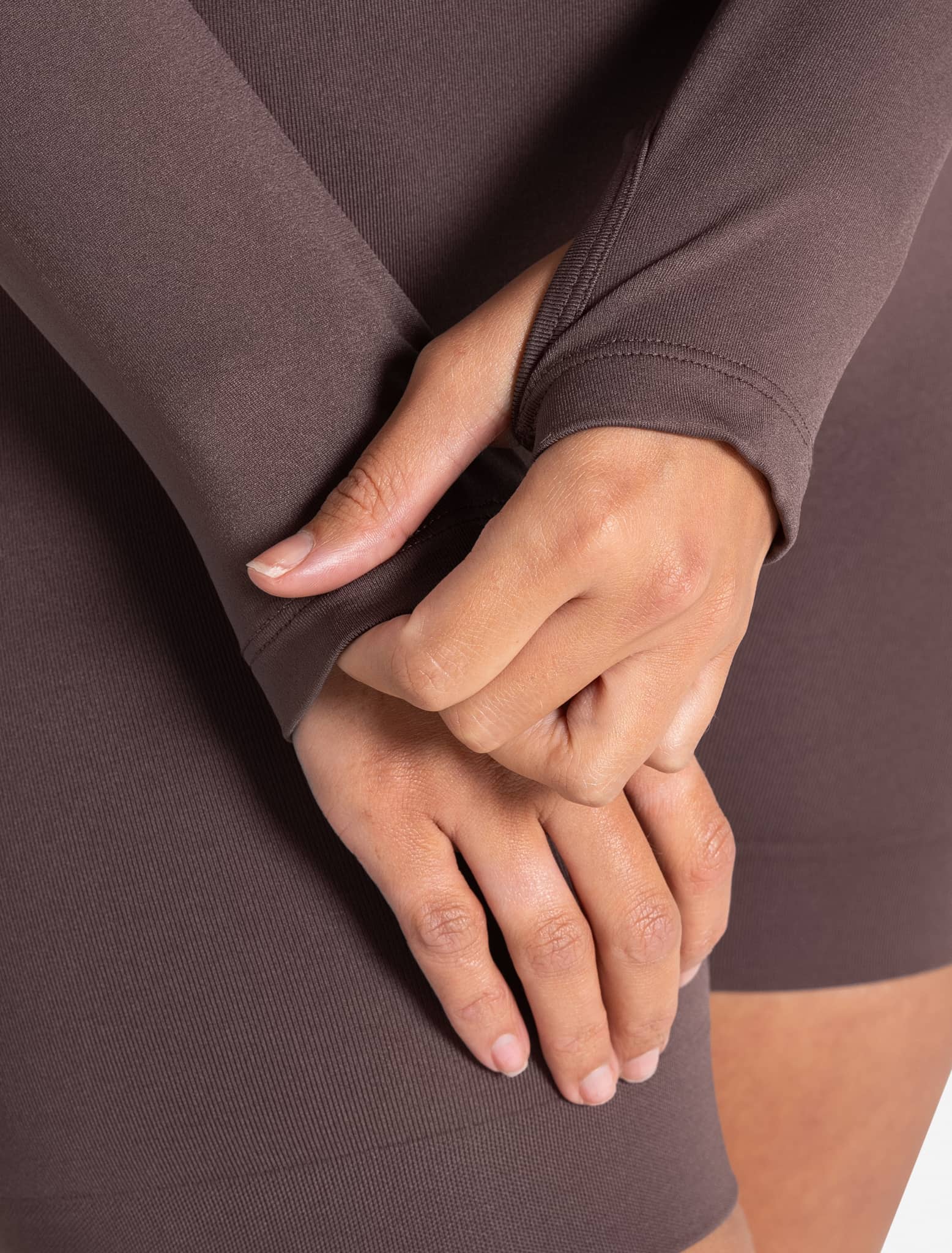 Sculpt Seamless Zip Jacket - Mocha - Image 6