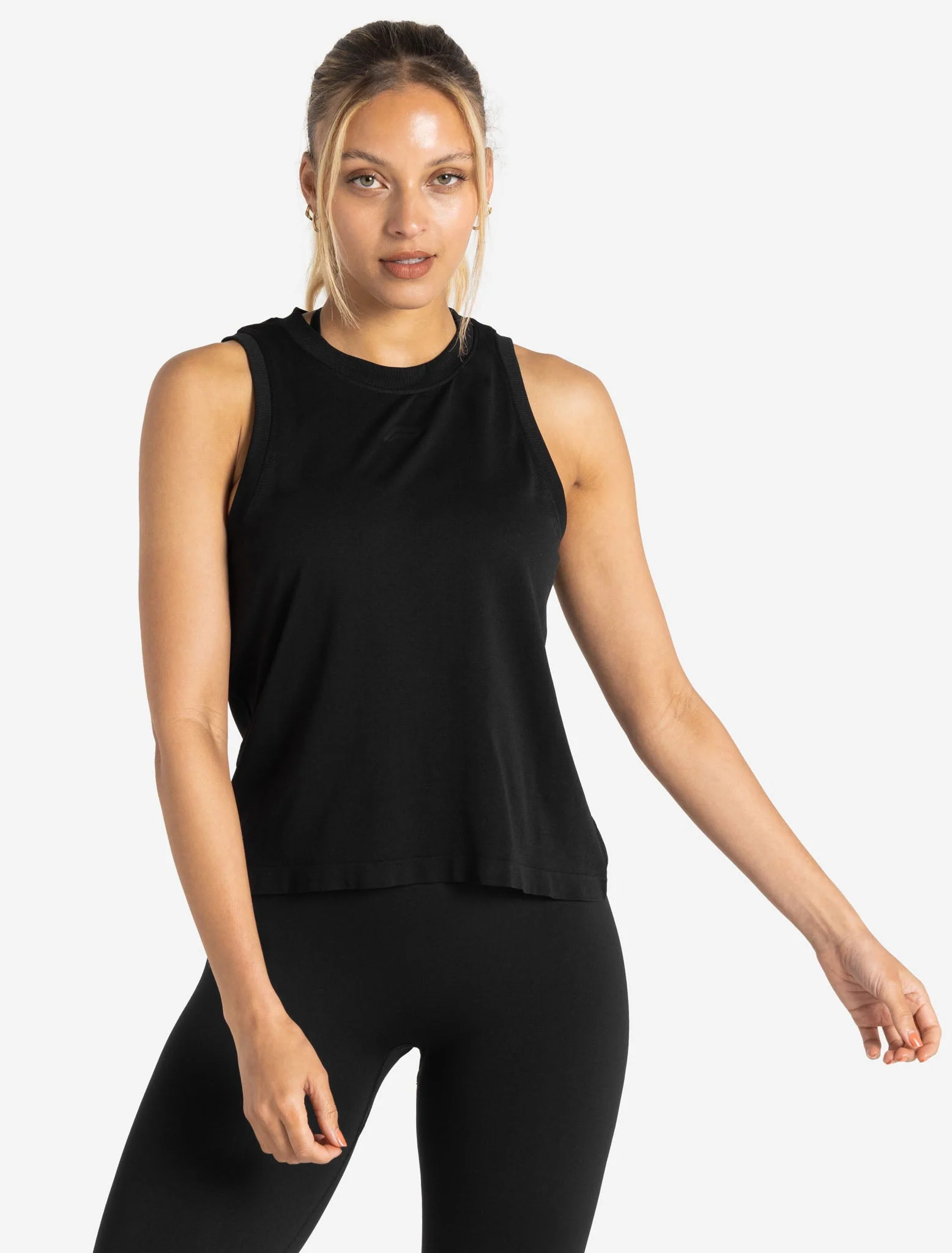 Seamless Tank - Black - Image 3