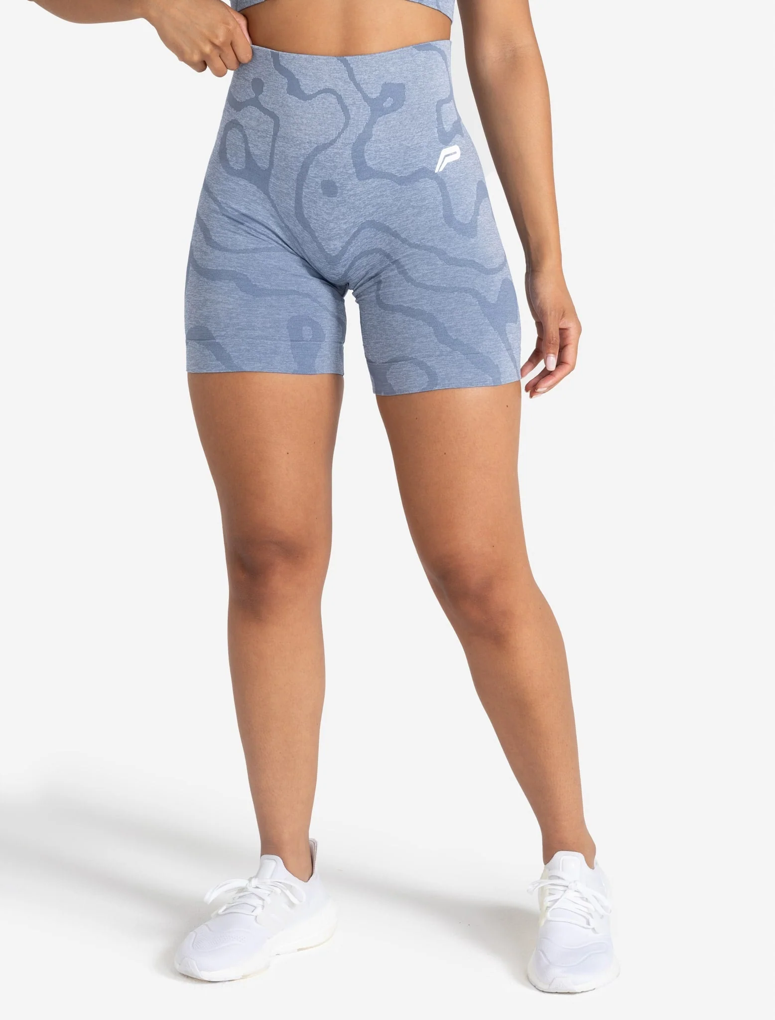 Sustainable Seamless Shorts - Blue - Image 4