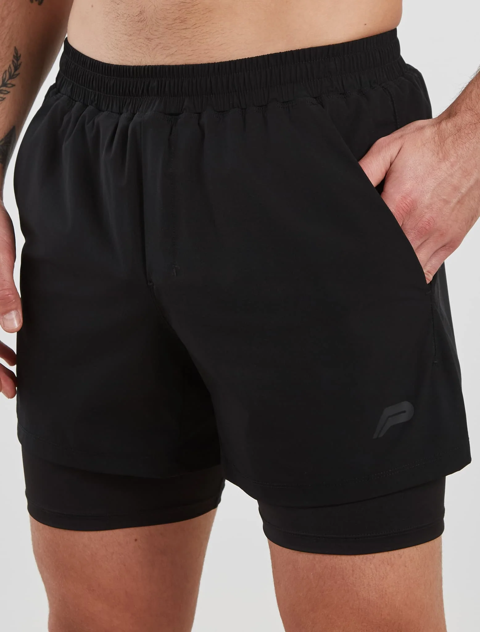 Training 5" 2-in-1 Shorts - Black - Image 3