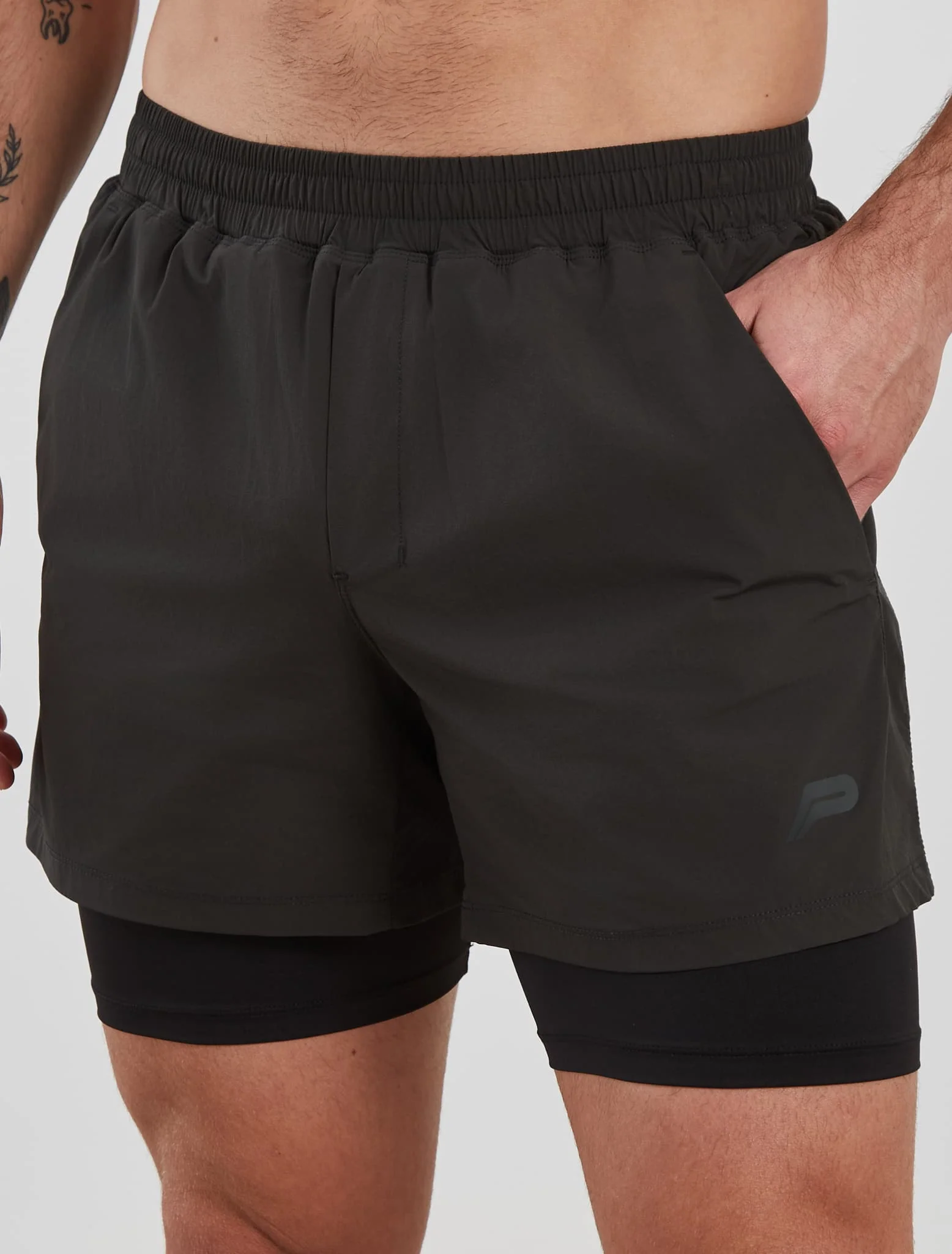 Training 5" 2-in-1 Shorts - Dark Grey - Image 3