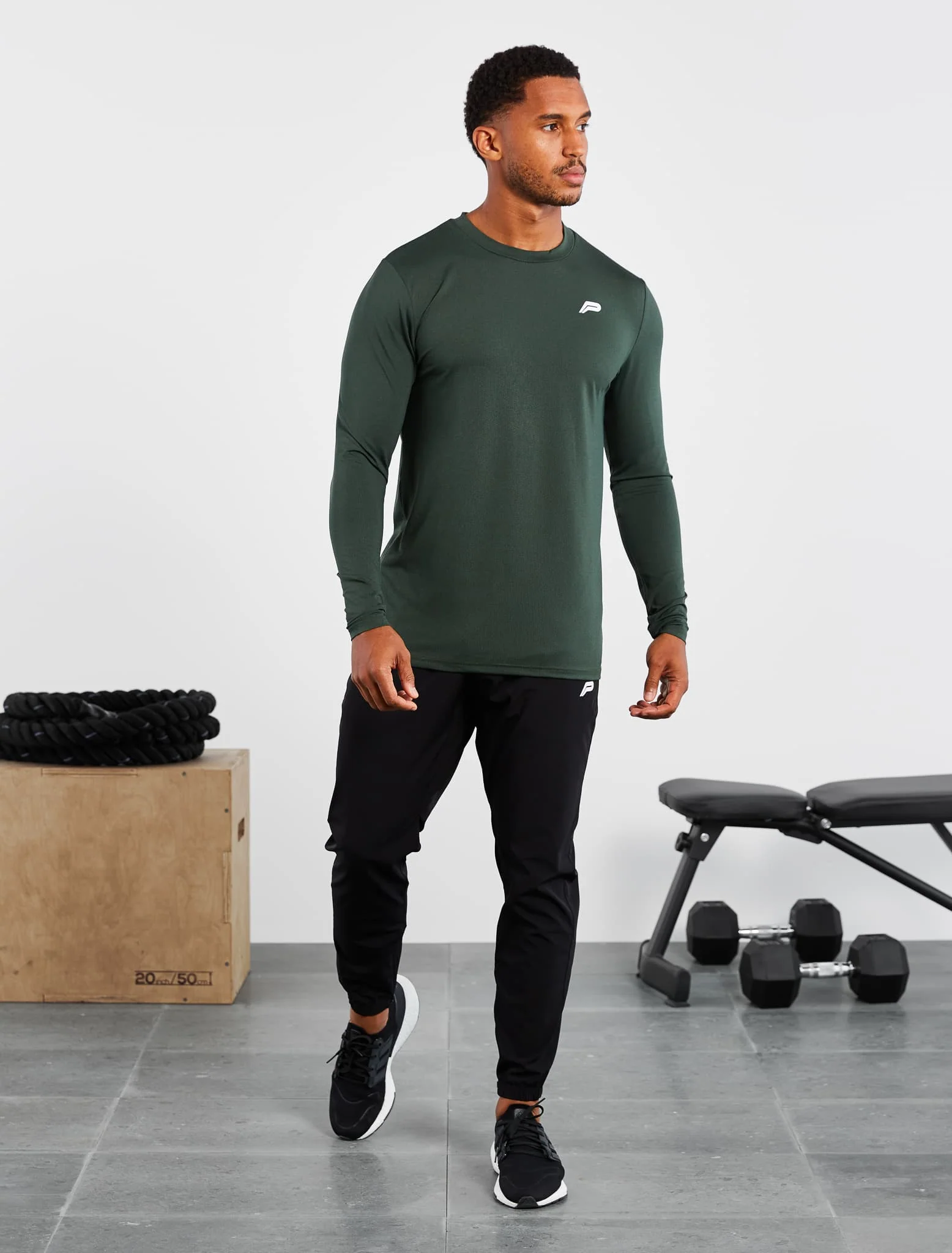Training Long Sleeve T-Shirt - Dark Green - Image 6