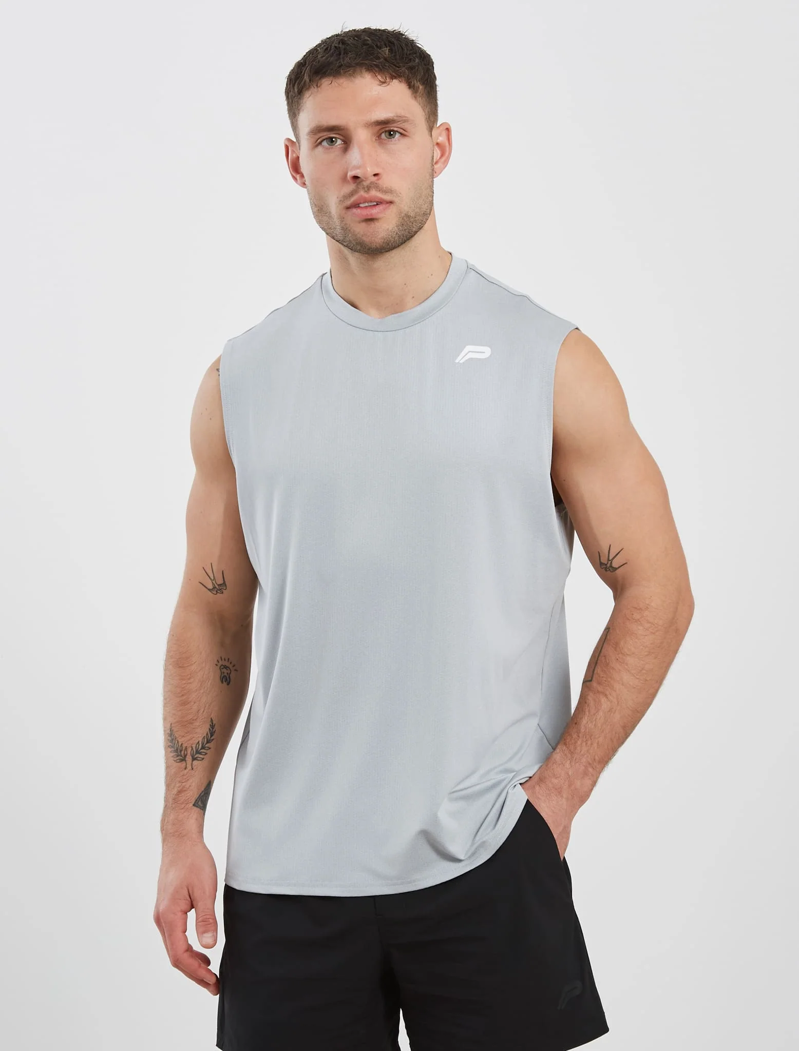 Training Oversized Tank - Light Grey