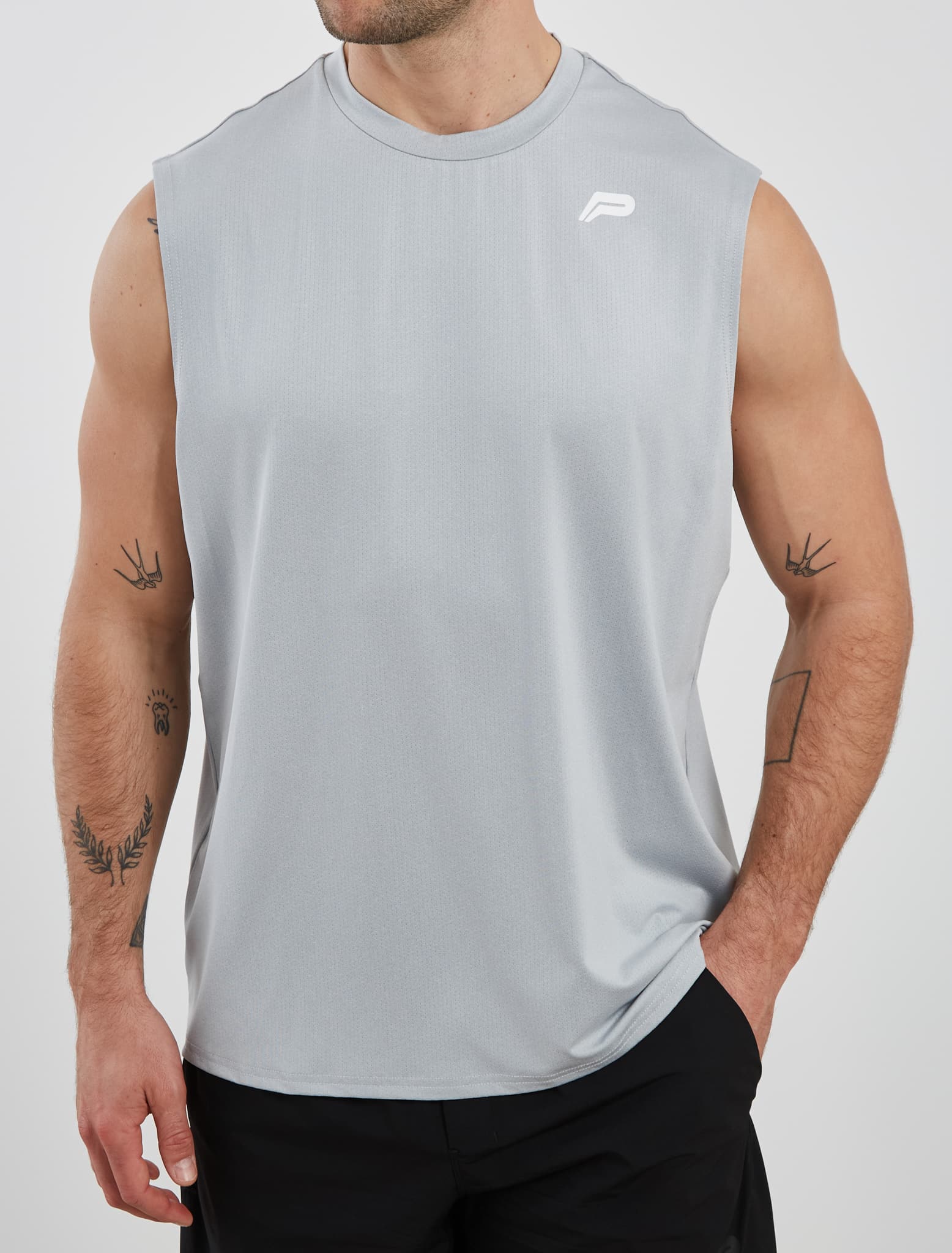 Training Oversized Tank - Light Grey - Image 3