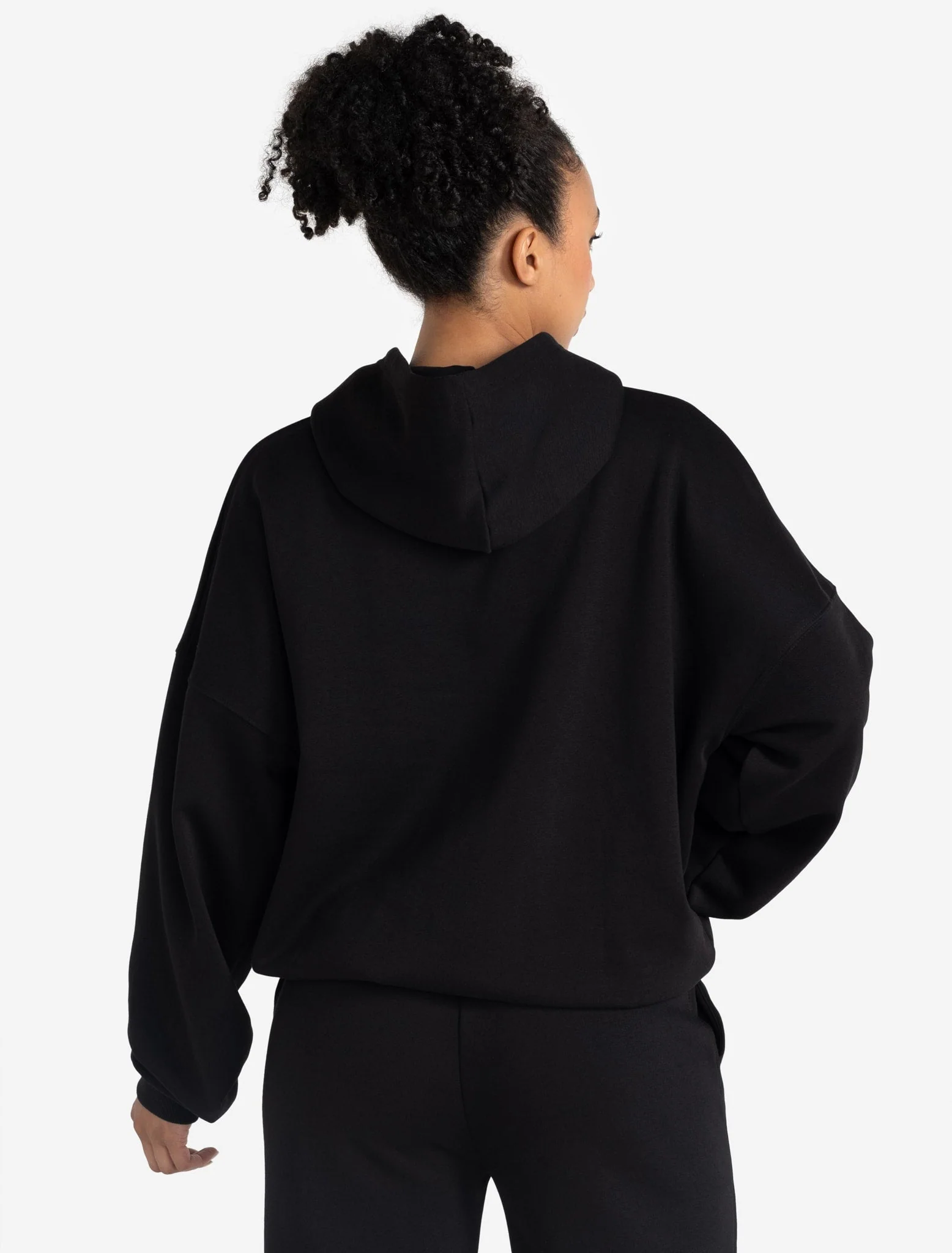 Varsity Oversized Hoodie - Black - Image 3