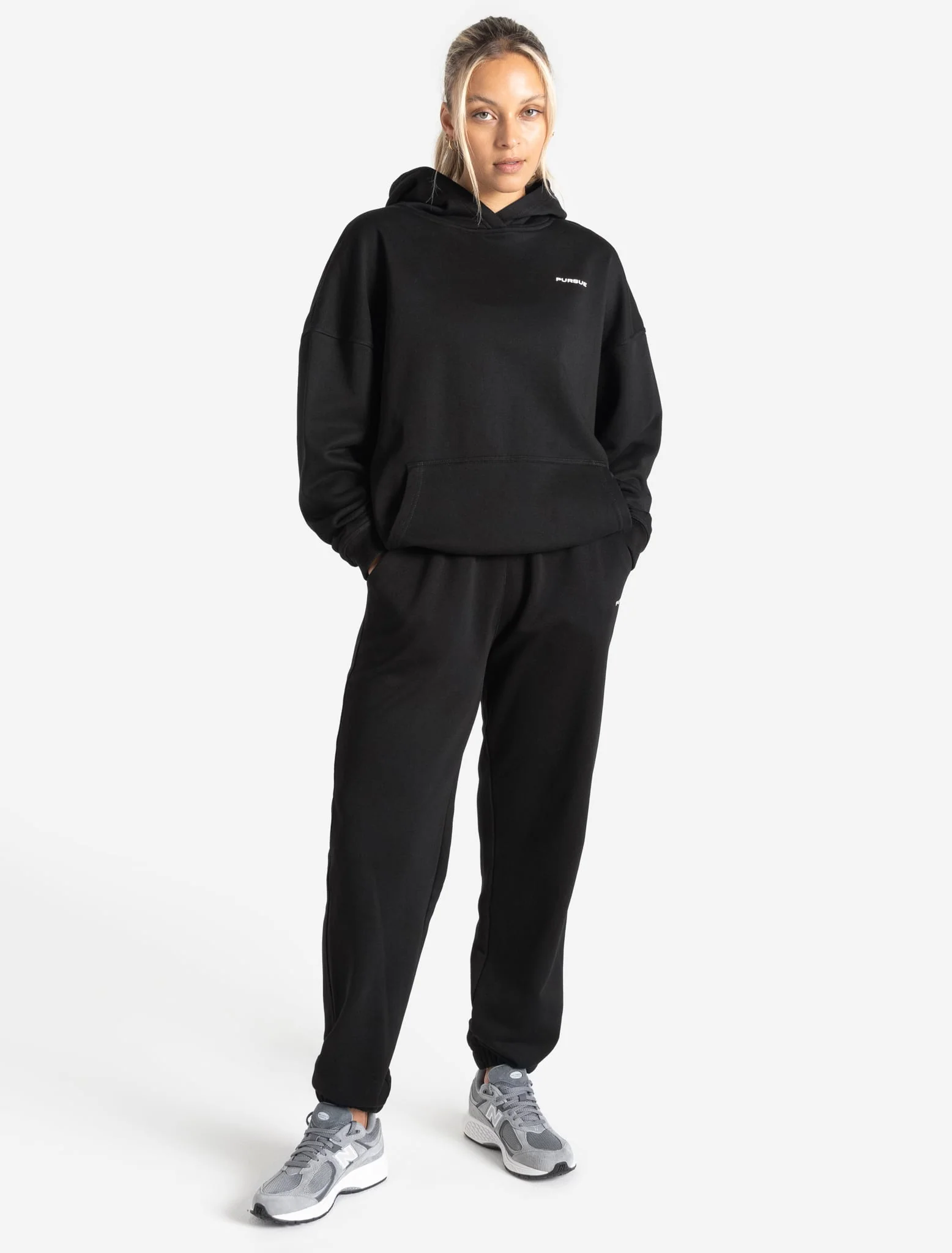Oversized Joggers - Black - Image 5